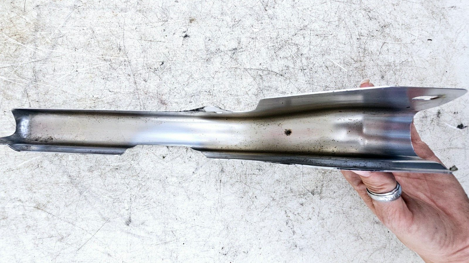 1998 HARLEY FLH ELECTRA GLIDE Chrome Rear Frame Strut Arm Cover Guard