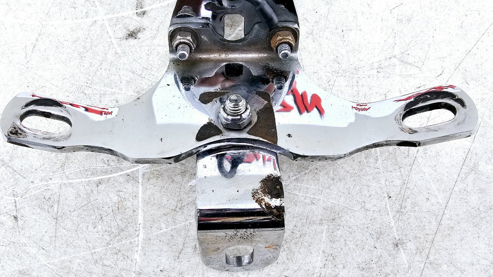 1988 HARLEY SOFTAIL Black Warning Signal Horn Mounting Bracket