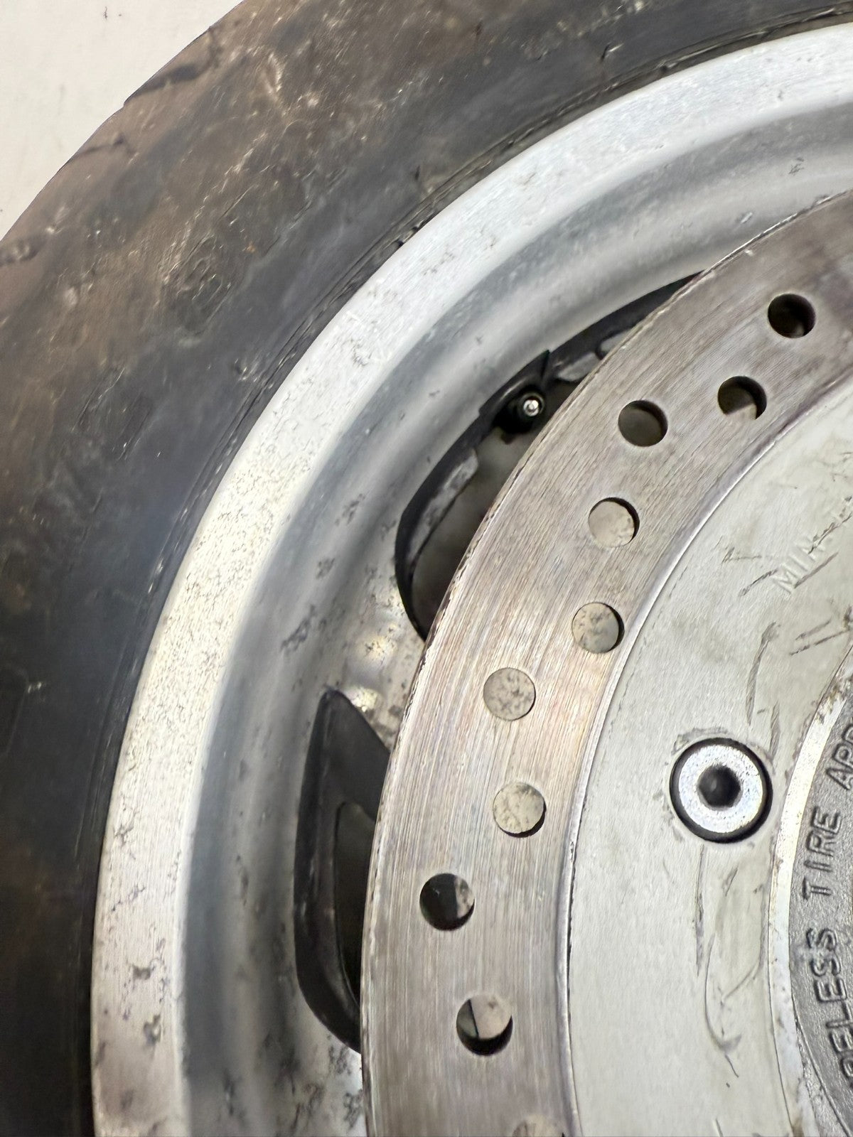 2001 HONDA VALKYRIE INTERSTATE OEM Rear Wheel Rim Tire 6 Spoke Mag