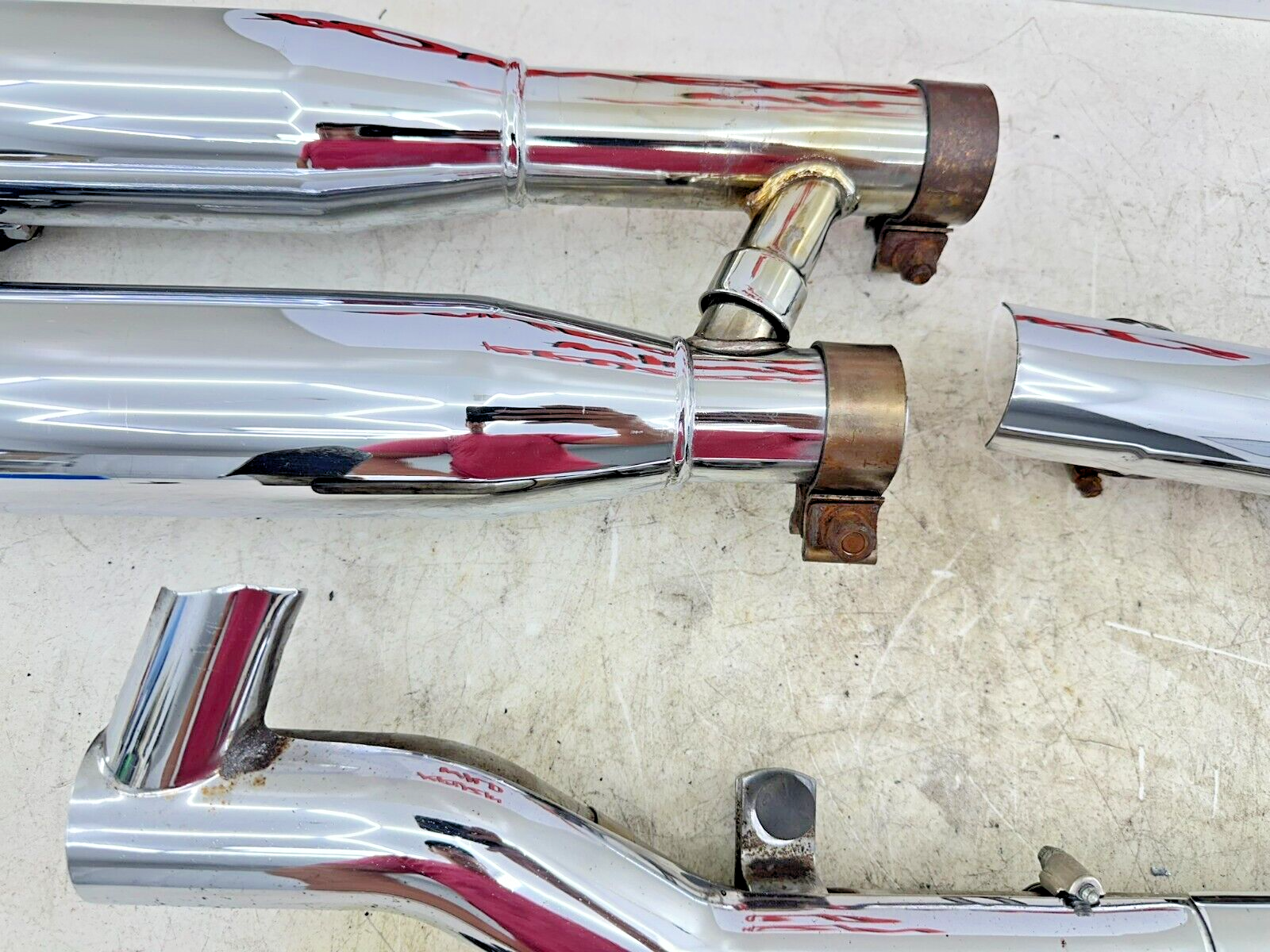 2002 HARLEY SOFTAIL Cobra Exhaust System Header + Muffler