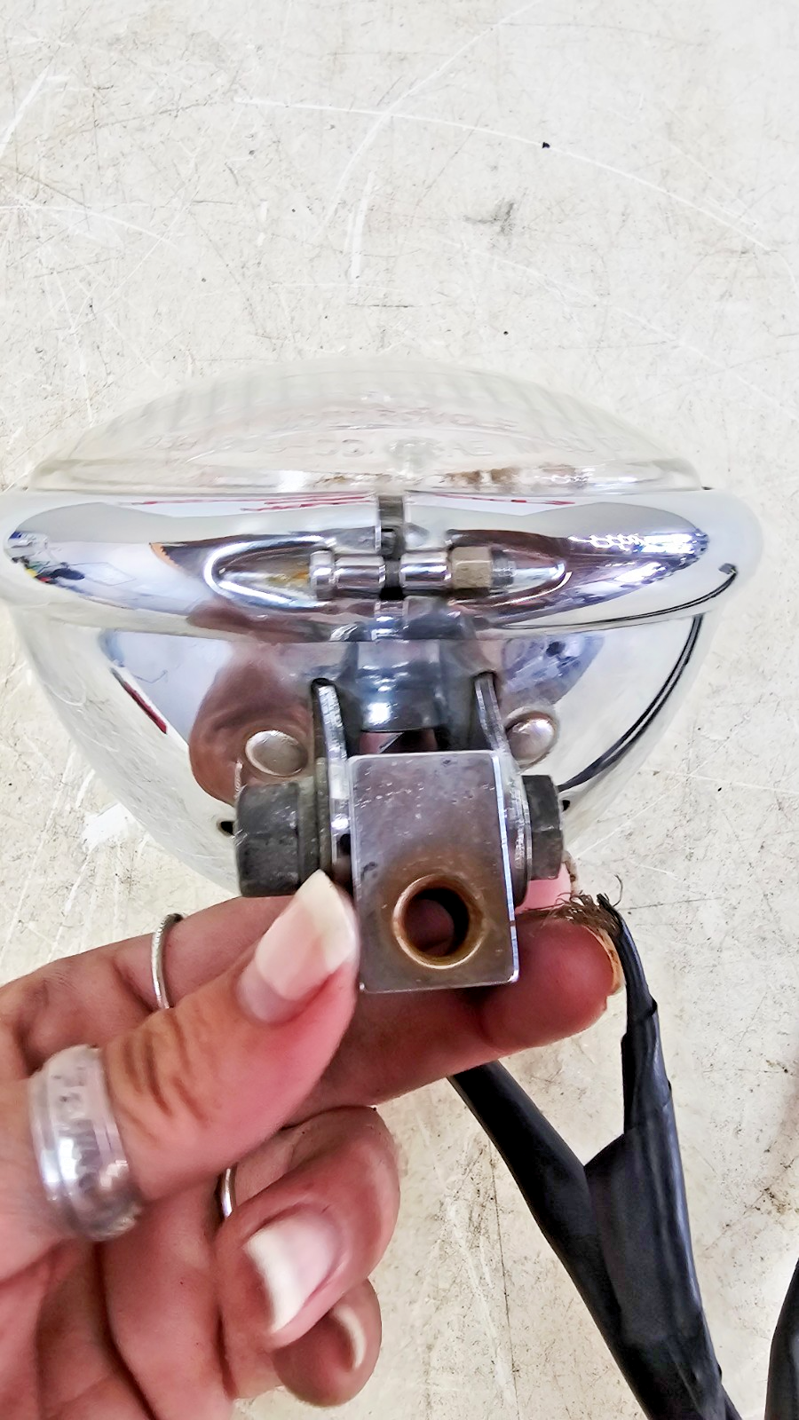 1993 HARLEY SOFTAIL Chrome Front Headlight Headlamp Light
