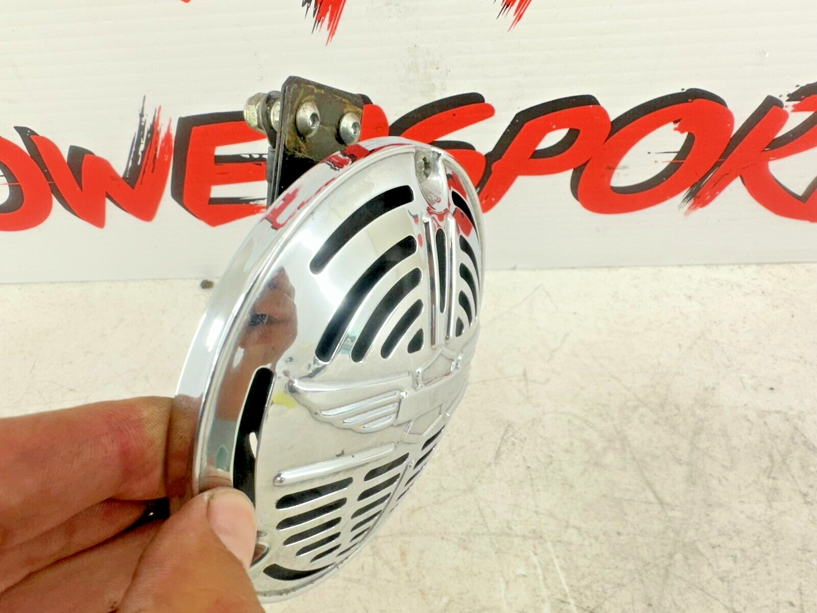 2001 HARLEY SOFTAIL FLSTS Heritage Springer Horn + Chrome Cover OEM