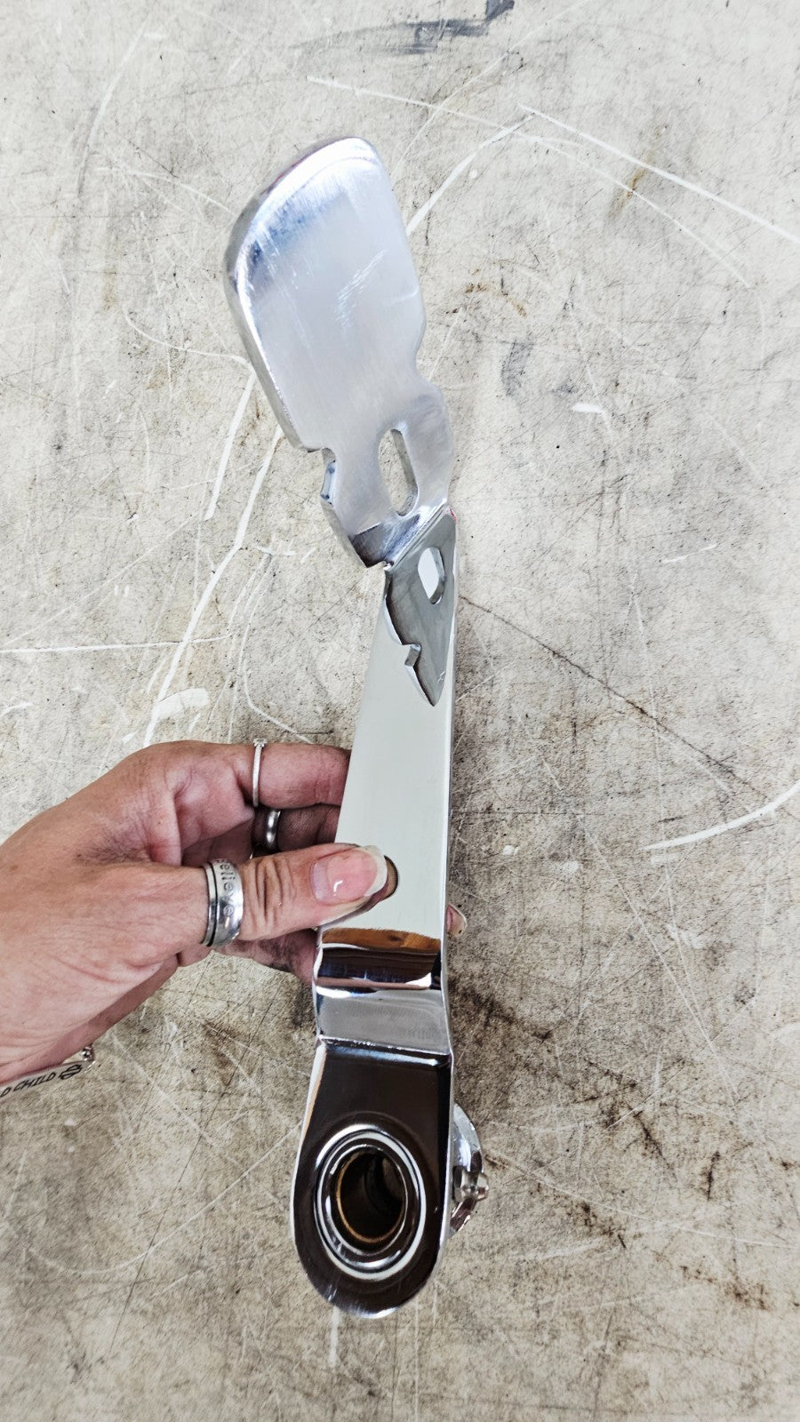 1996 HARLEY SOFTAIL Chrome Rear Brake Pedal Forward Controls Arm Lever