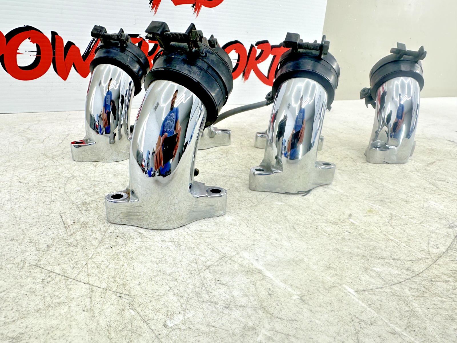 1999 HONDA VALKYRIE INTERSTATE Chrome Intake Runners Carburetor Tubes