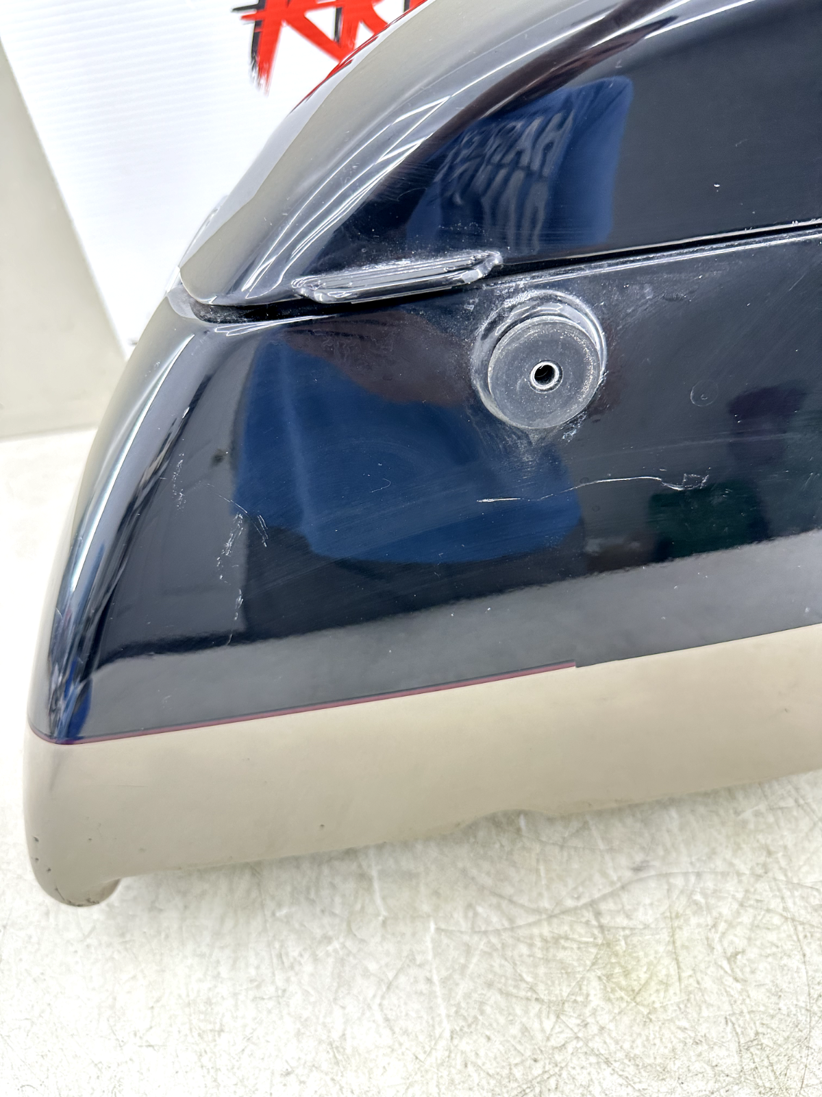 1999 HONDA VALKYRIE INTERSTATE Left Saddlebag W/ Rack + Lid No Cracks