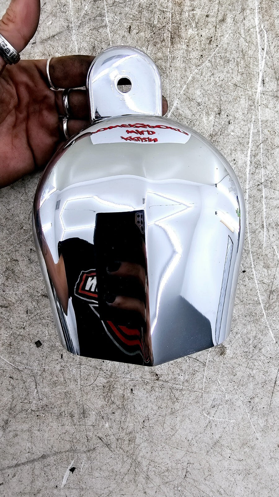 1998 HARLEY FLH ROADKING Chrome Horn + Horn Cover