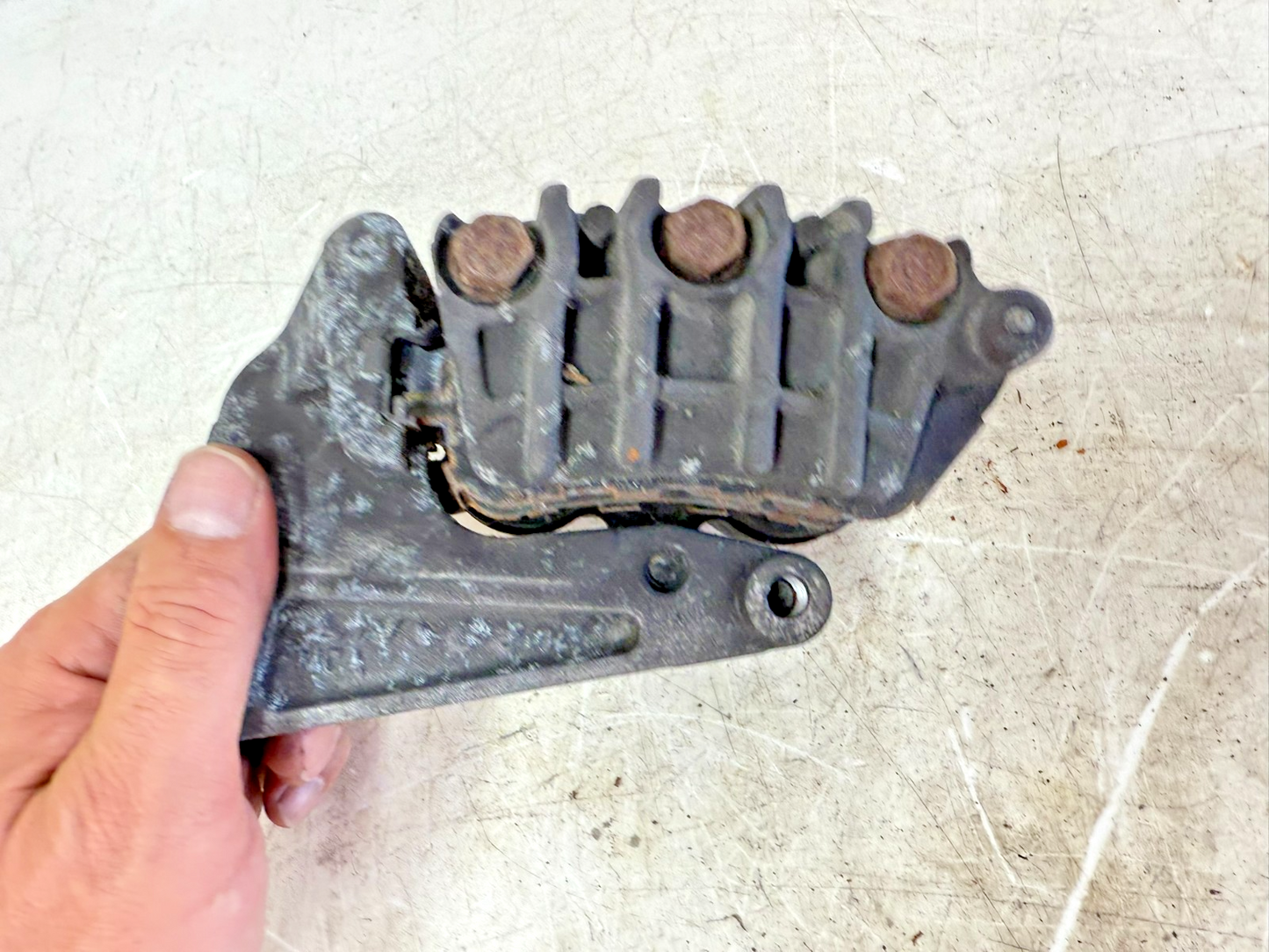 2002 Honda Goldwing GL1800 OEM Rear Brake Caliper + Mount Bracket