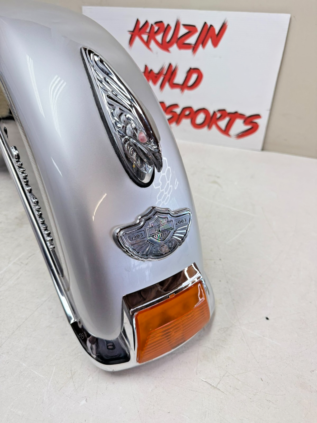 2003 HARLEY ELECTRA GLIDE Front Fender + Emblem 100th Anniversary 