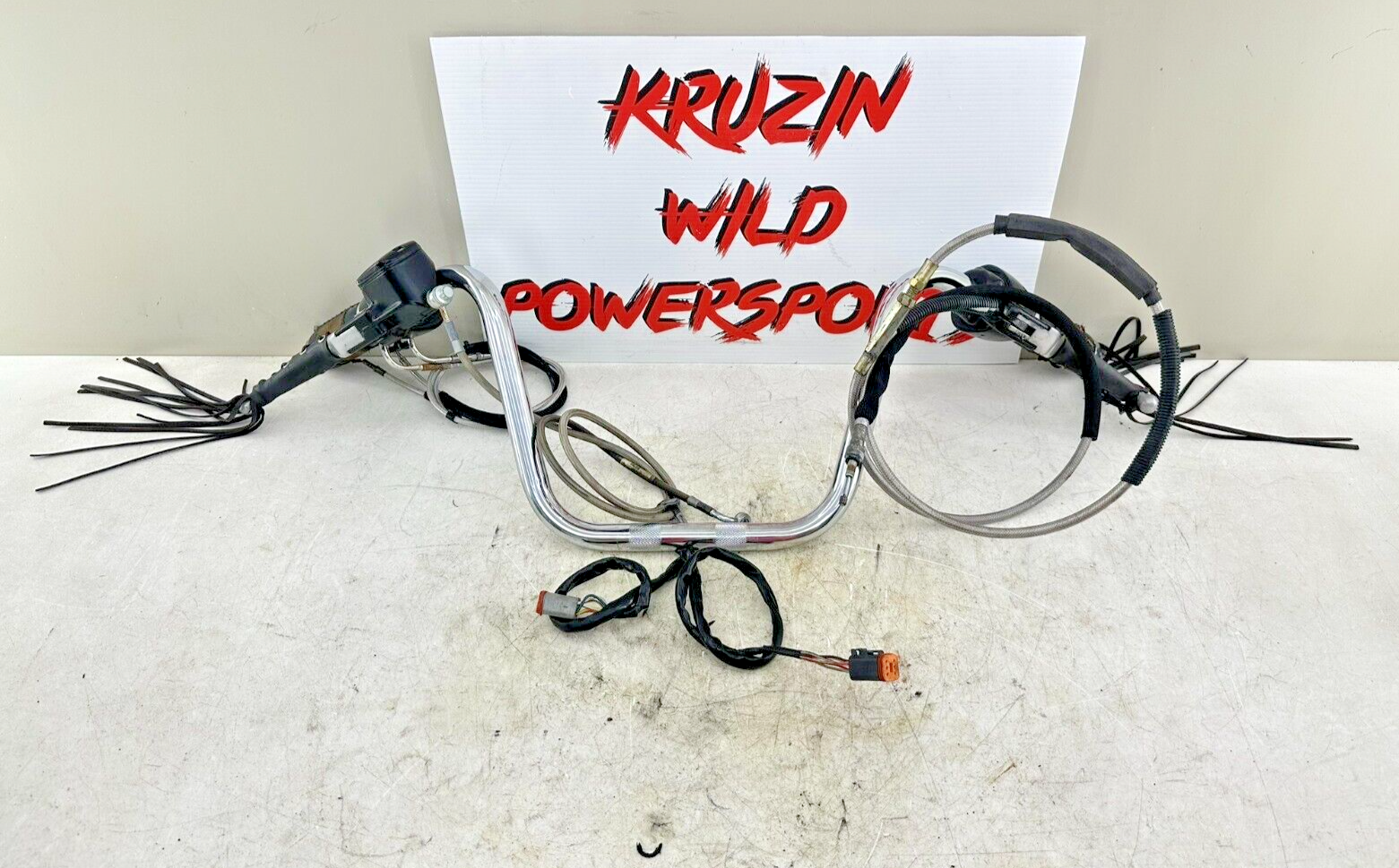 2002 HARLEY DYNA LOW RIDER Mini Apes Handlebars Hidden Wires Throttle + Clutch