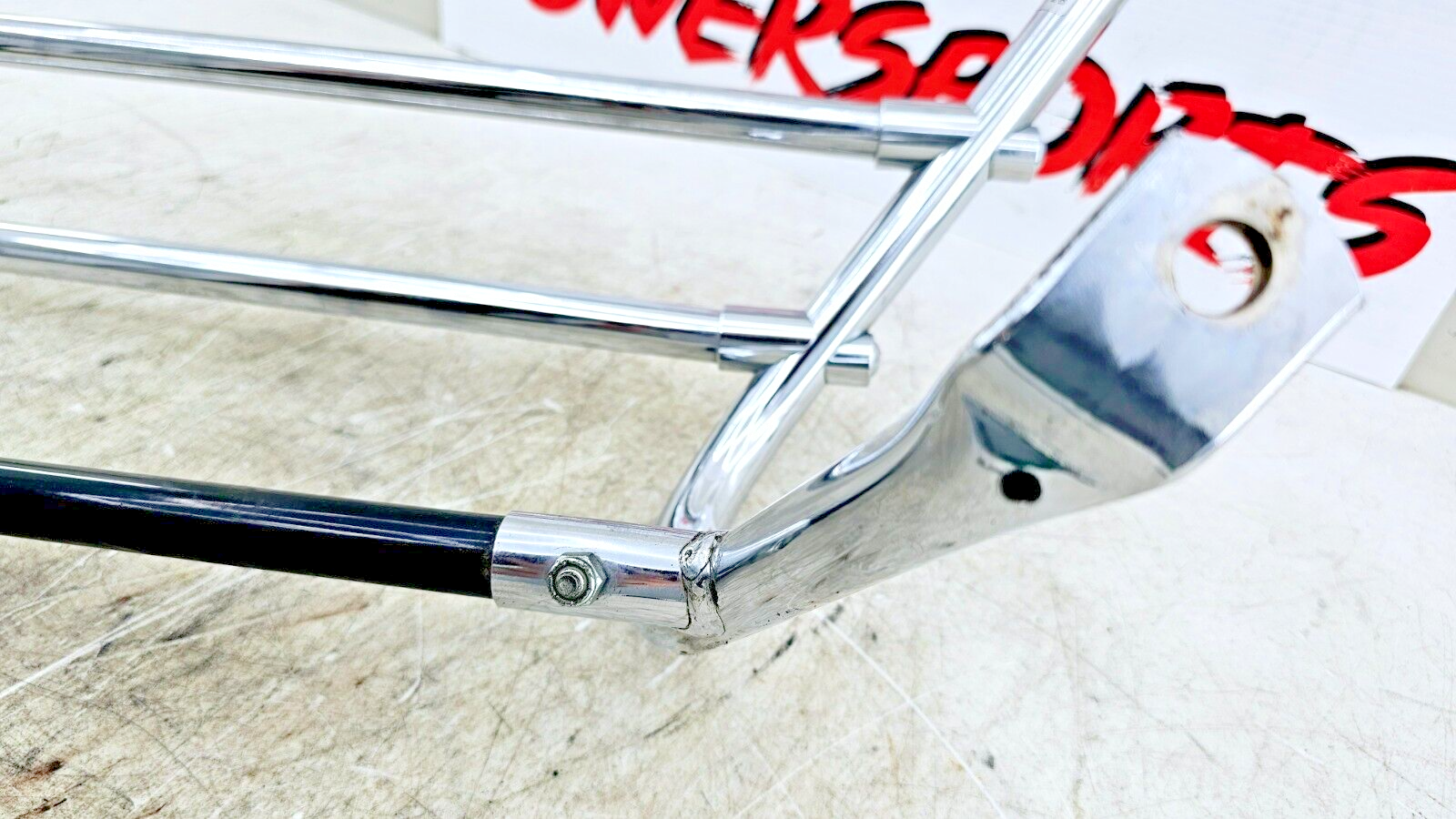 1998 HARLEY FLH ELECTRA GLIDE Chrome Left Saddlebag Surround Bumper No Rust