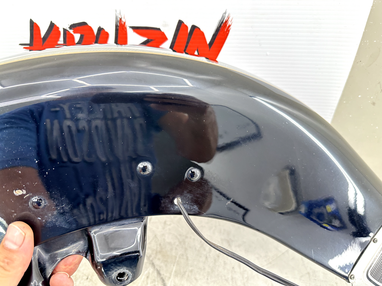 2003 HARLEY ELECTRA GLIDE classic Front Fender Black Anniversary Paint