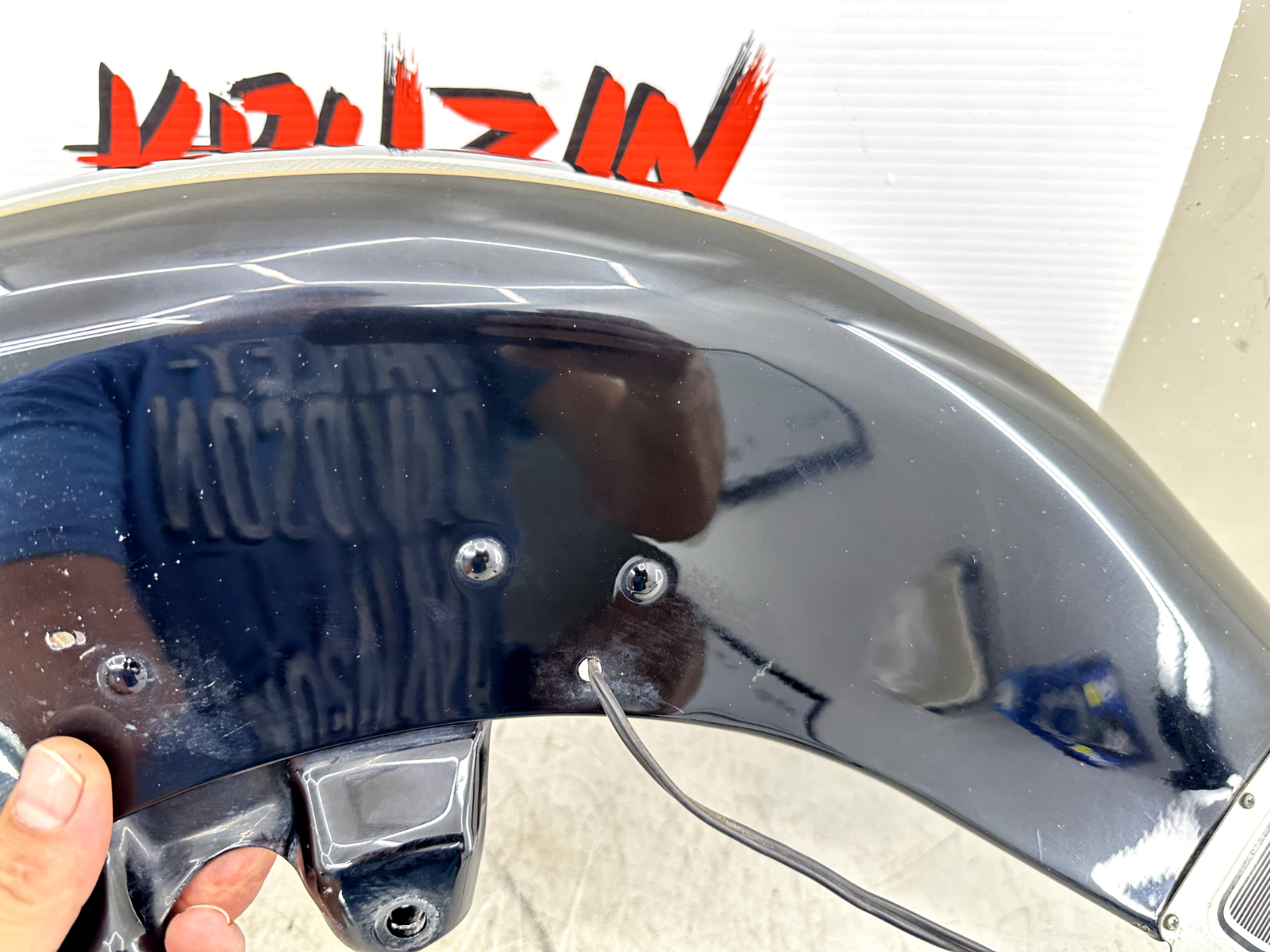 2003 HARLEY ELECTRA GLIDE classic Front Fender Black Anniversary Paint