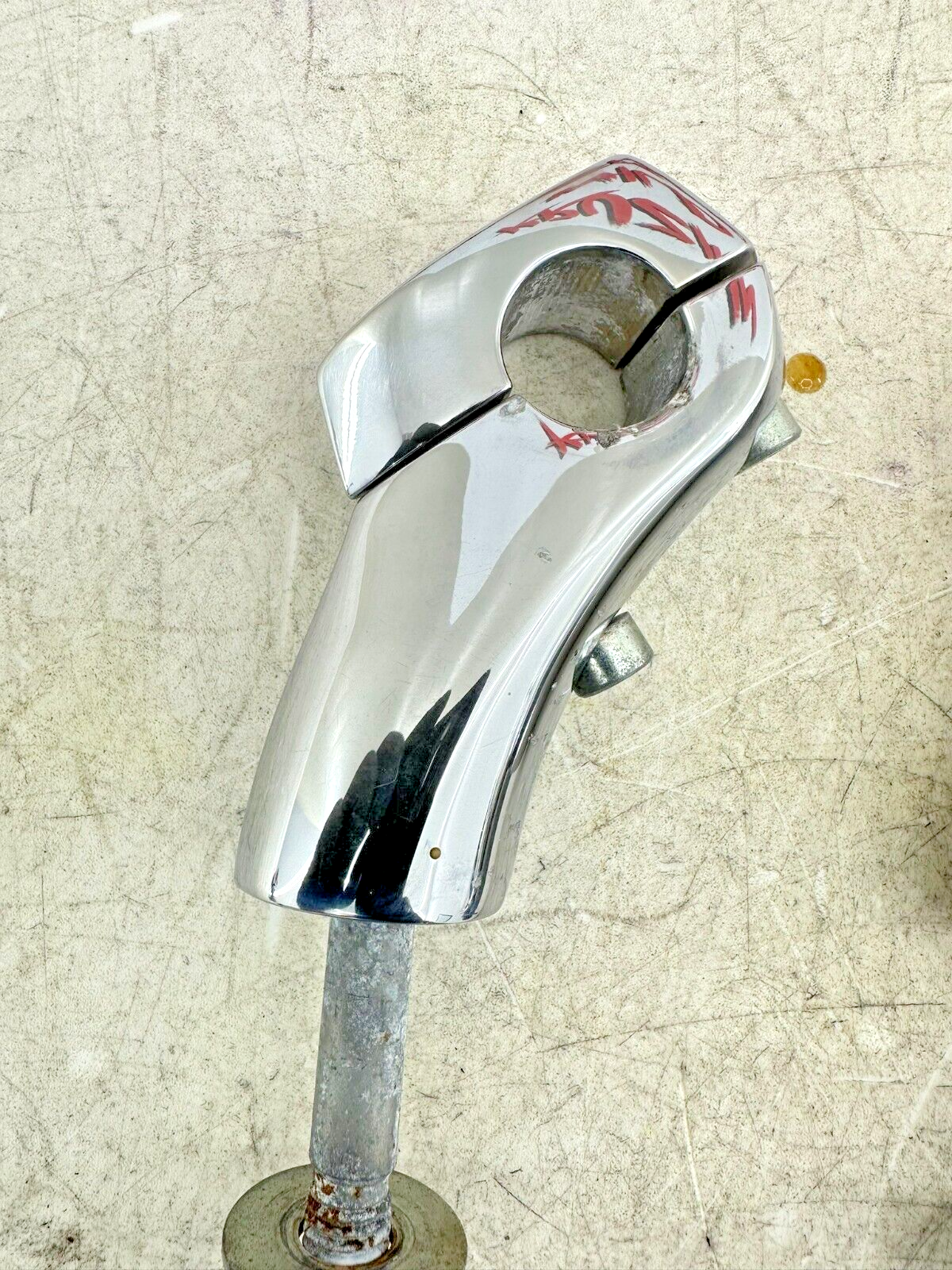 2006 Victory Kingpin Chrome Handlebar Riser Clamp Perch