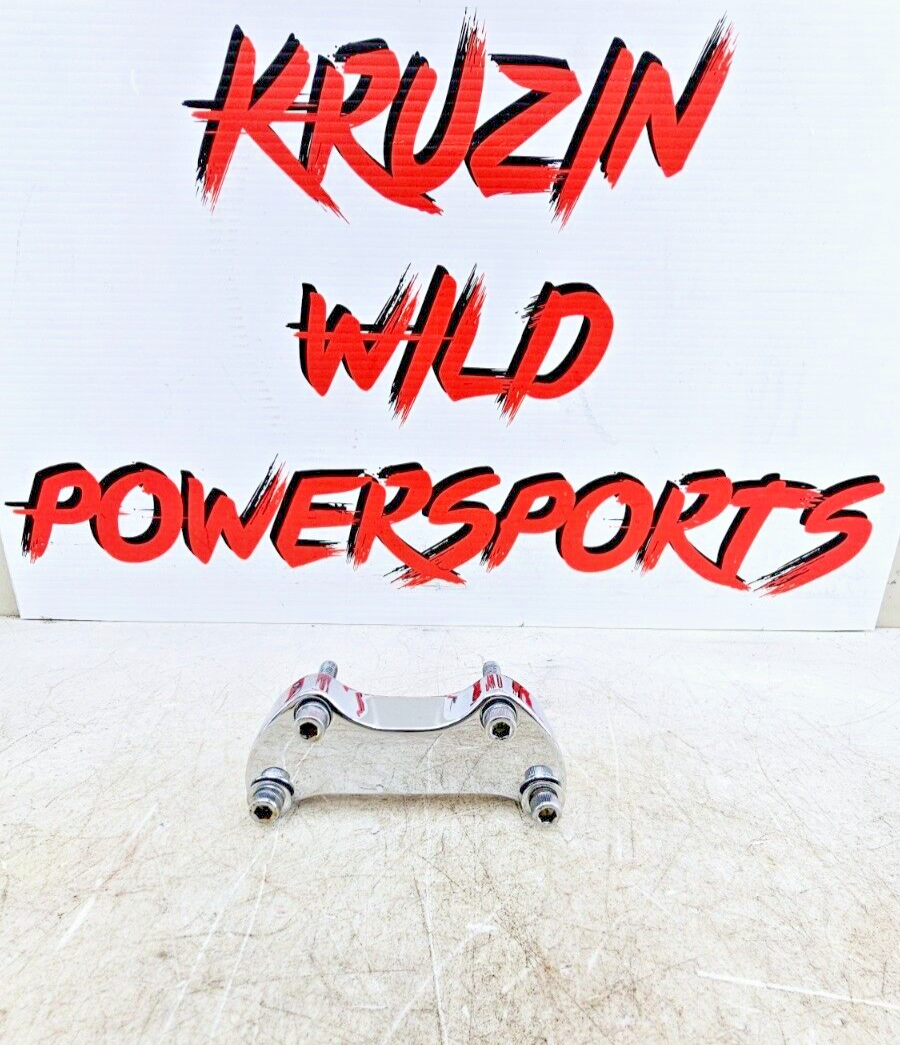 1999 HARLEY DYNA CONVERTIBLE Chrome Handlebar Riser Clamp Top