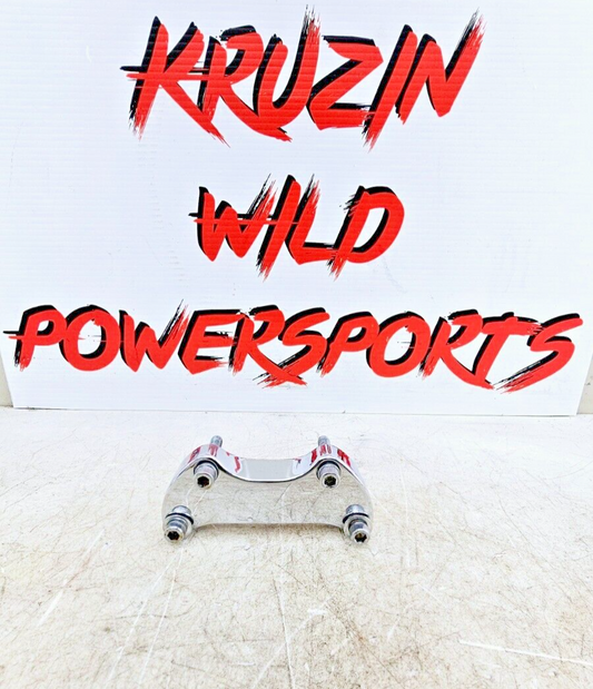 1999 HARLEY DYNA CONVERTIBLE Chrome Handlebar Riser Clamp Top