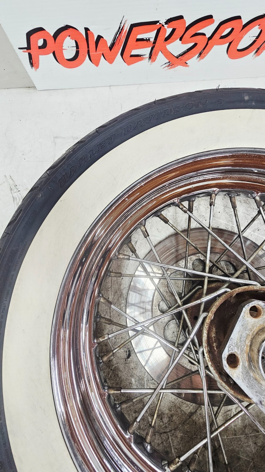 1990 Harley FXR FXRT FXRD FXRS FXLR FXRC Rear Wheel Rim Tire Chrome 16x3