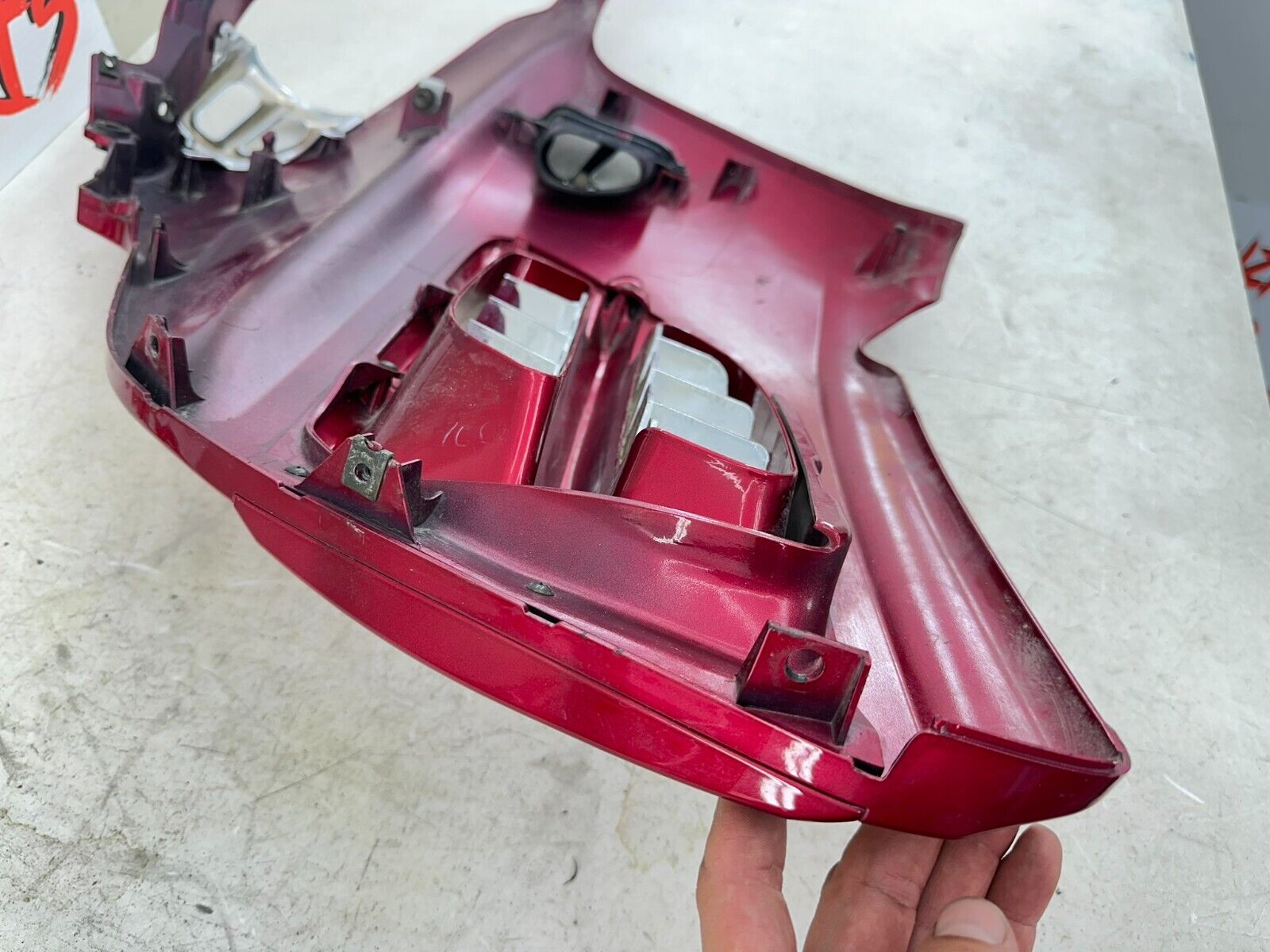 2004 Honda Goldwing GL1800 Red Left Side Headlight Mid Fairing Cowl Panel