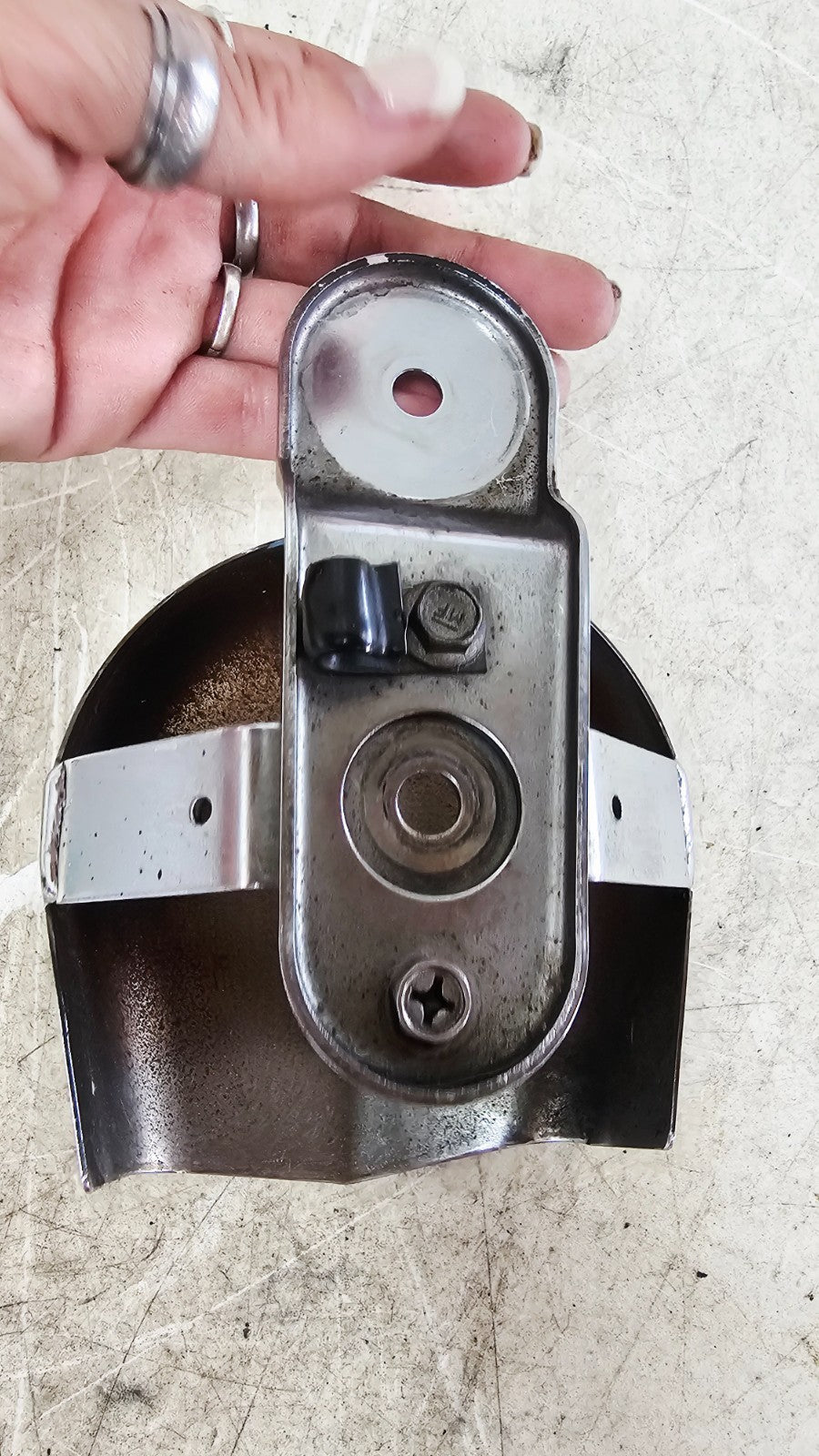 1993 HARLEY SOFTAIL Horn  + Chrome Cover