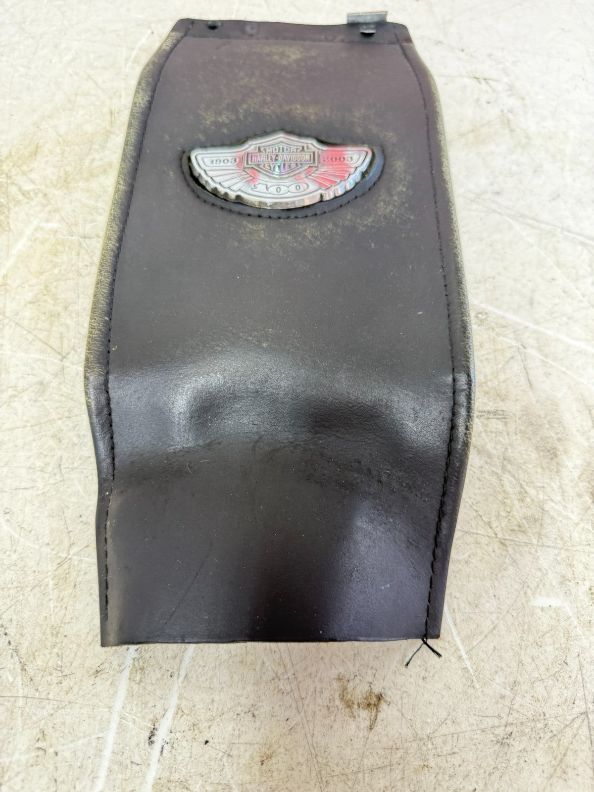 2003 HARLEY DYNA WIDE GLIDE Gas Fuel Tank Dash Bib Leather 100th Anniversary
