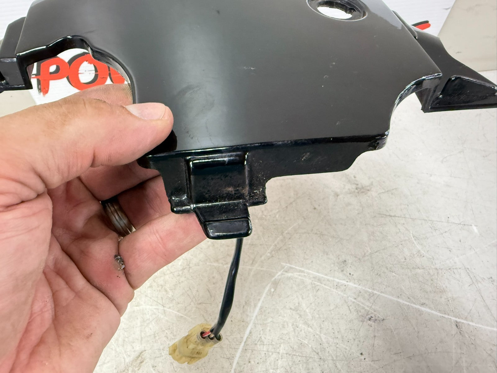 2001 HONDA VALKYRIE INTERSTATE Center Seat Lock Cover Fairing Panel Black