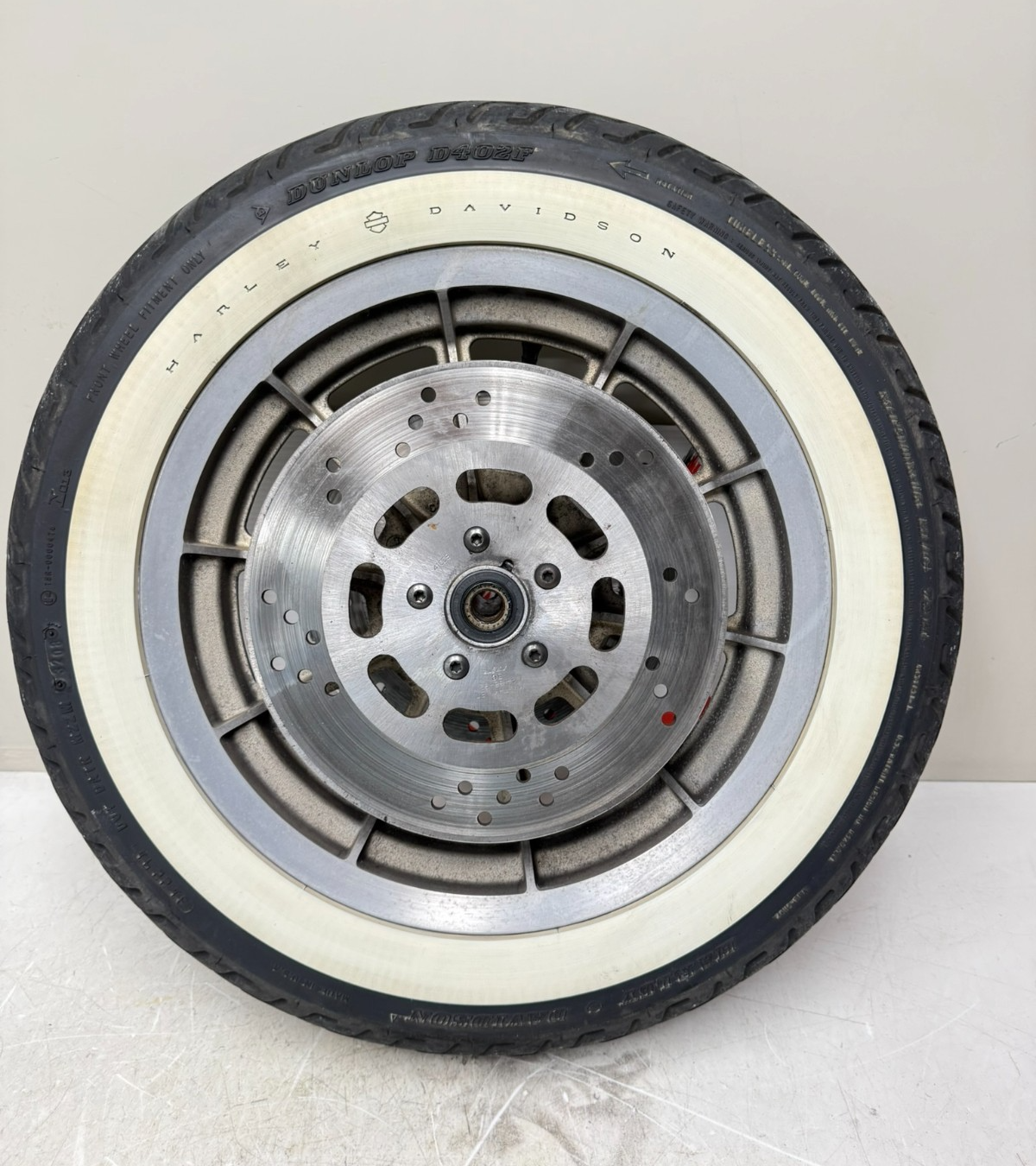 1995 HARLEY FLH ELECTRA GLIDE Gold 30th Anniversary Front Wheel Rim 9 Spoke Mag 