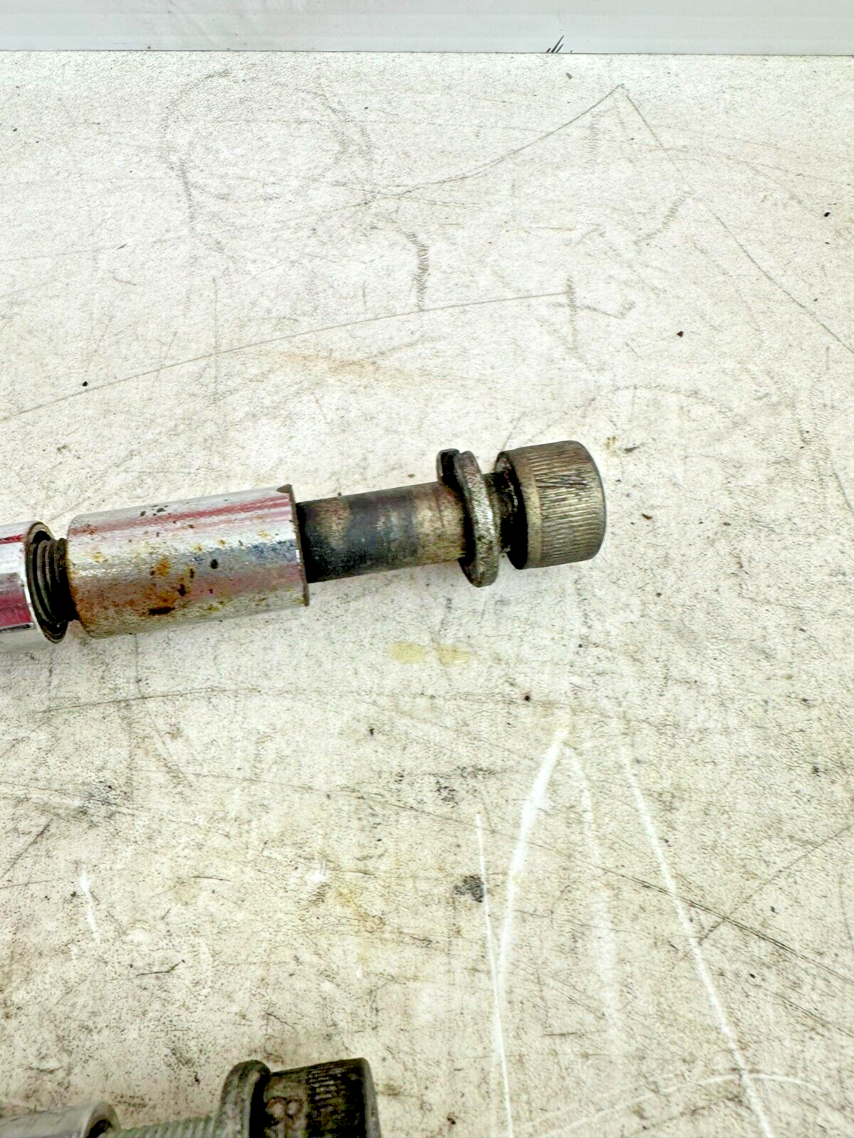 1996 HARLEY DAVIDSON SOFTAIL Passenger Footpeg Mounts OEM Rear Rider Pegs