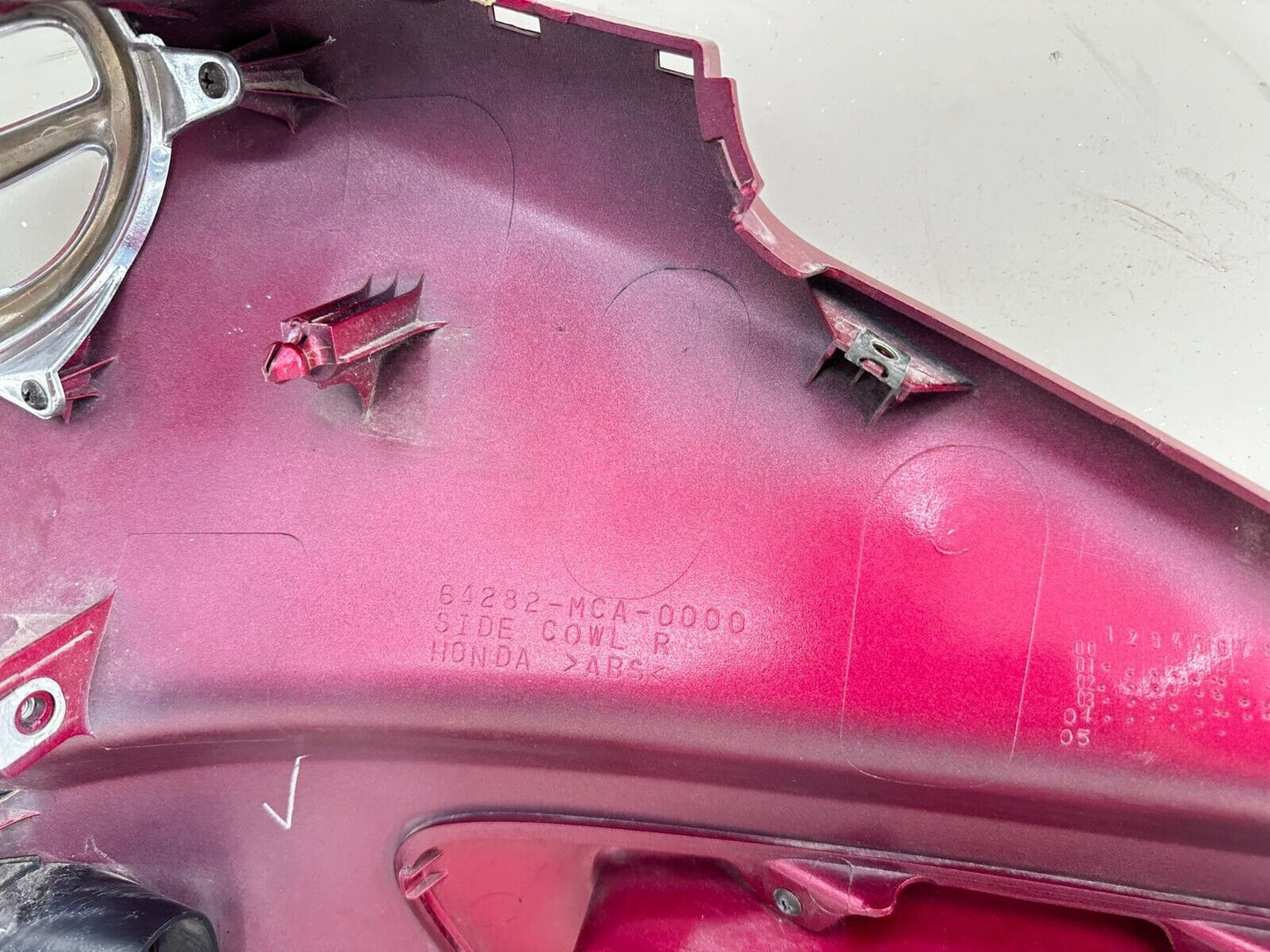 2004 Honda Goldwing GL1800 Red Right Side Headlight Fairing Cowl Panel