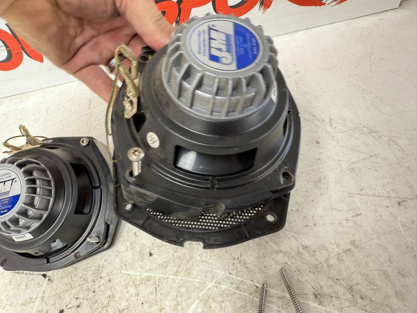 2003 HARLEY ELECTRA GLIDE Front Audio J&M Performance Speakers