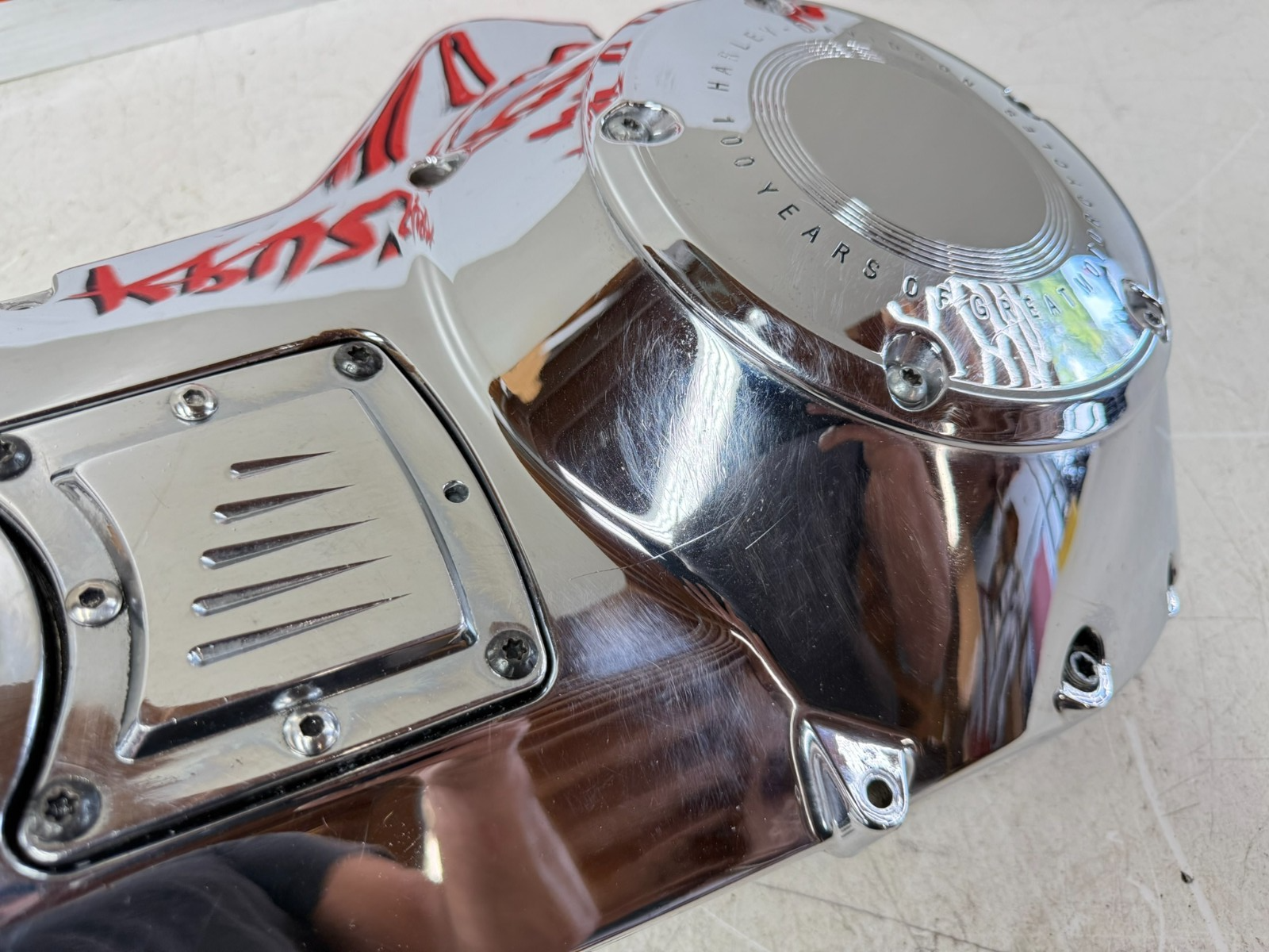 2003 HARLEY ELECTRA GLIDE Outer Primary Clutch Cover 100th Anniversary