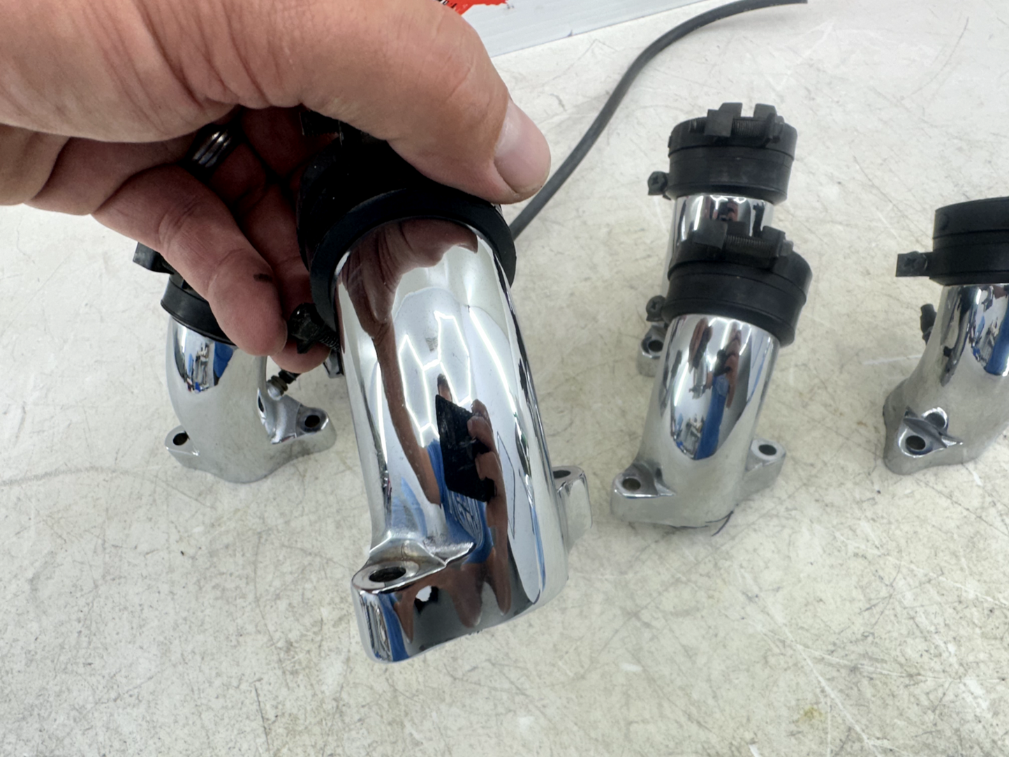 1999 HONDA VALKYRIE INTERSTATE Chrome Intake Runners Carburetor Tubes