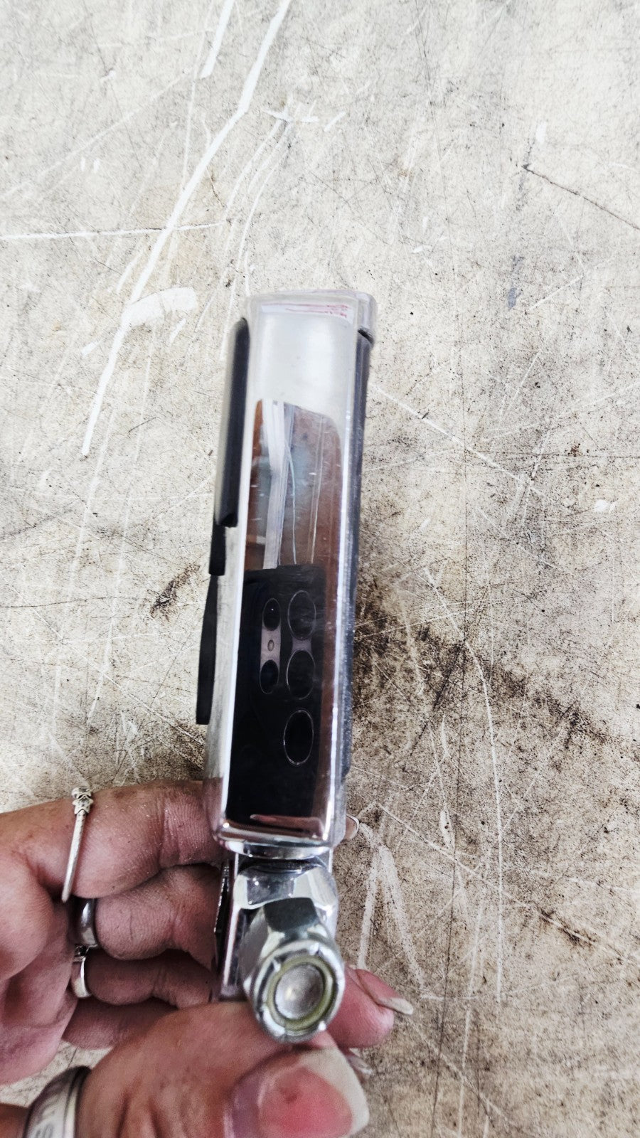 1996 HARLEY SOFTAIL Passenger Flame Foot Pegs & Mounting Bracket