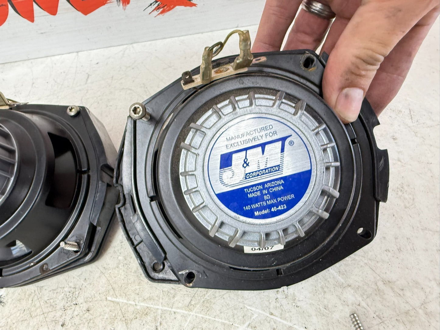 2003 HARLEY ELECTRA GLIDE Front Audio J&M Performance Speakers