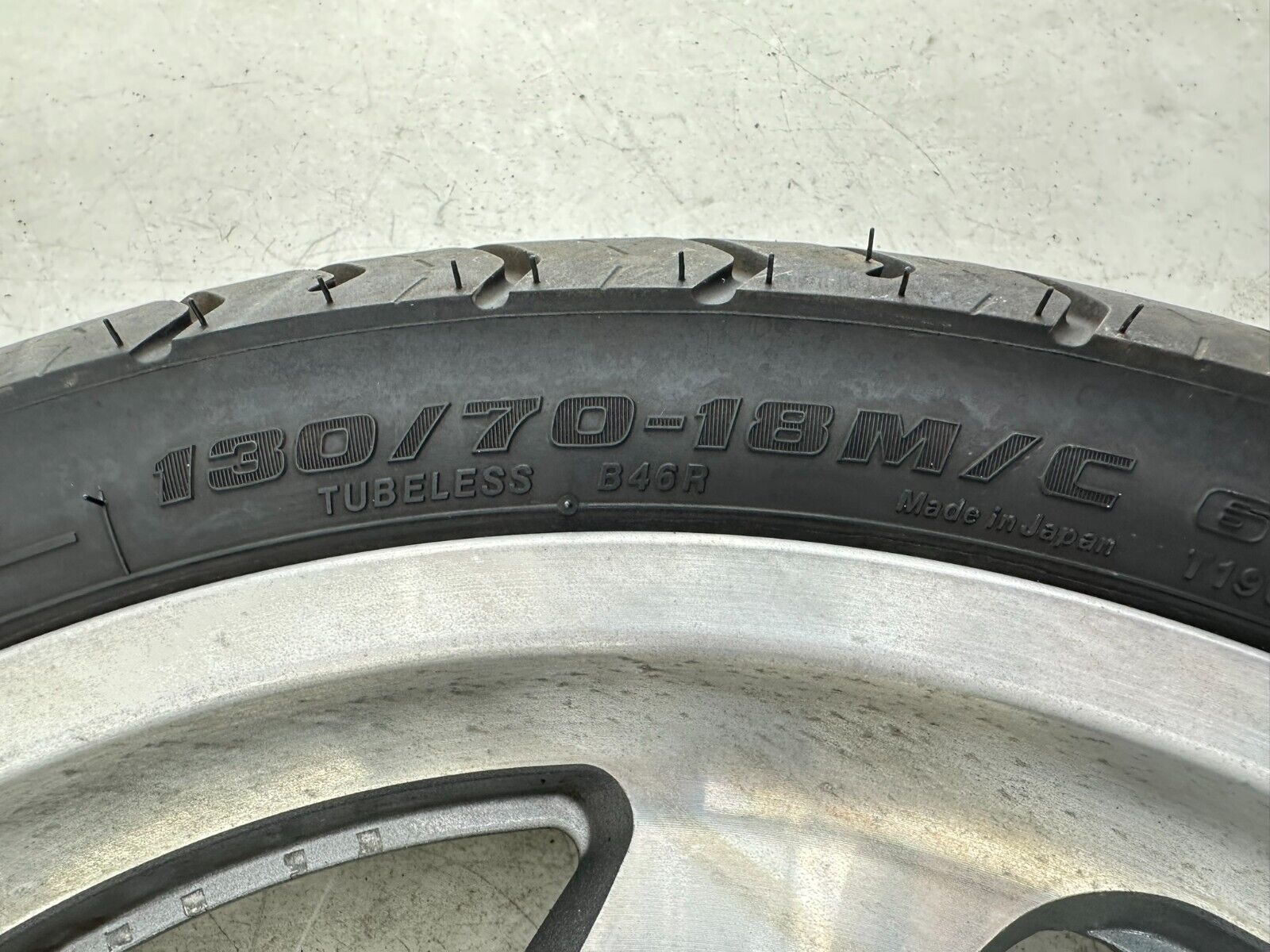 2004 Honda Goldwing GL1800 18" Front Wheel Rim Tire + Brake Rotors