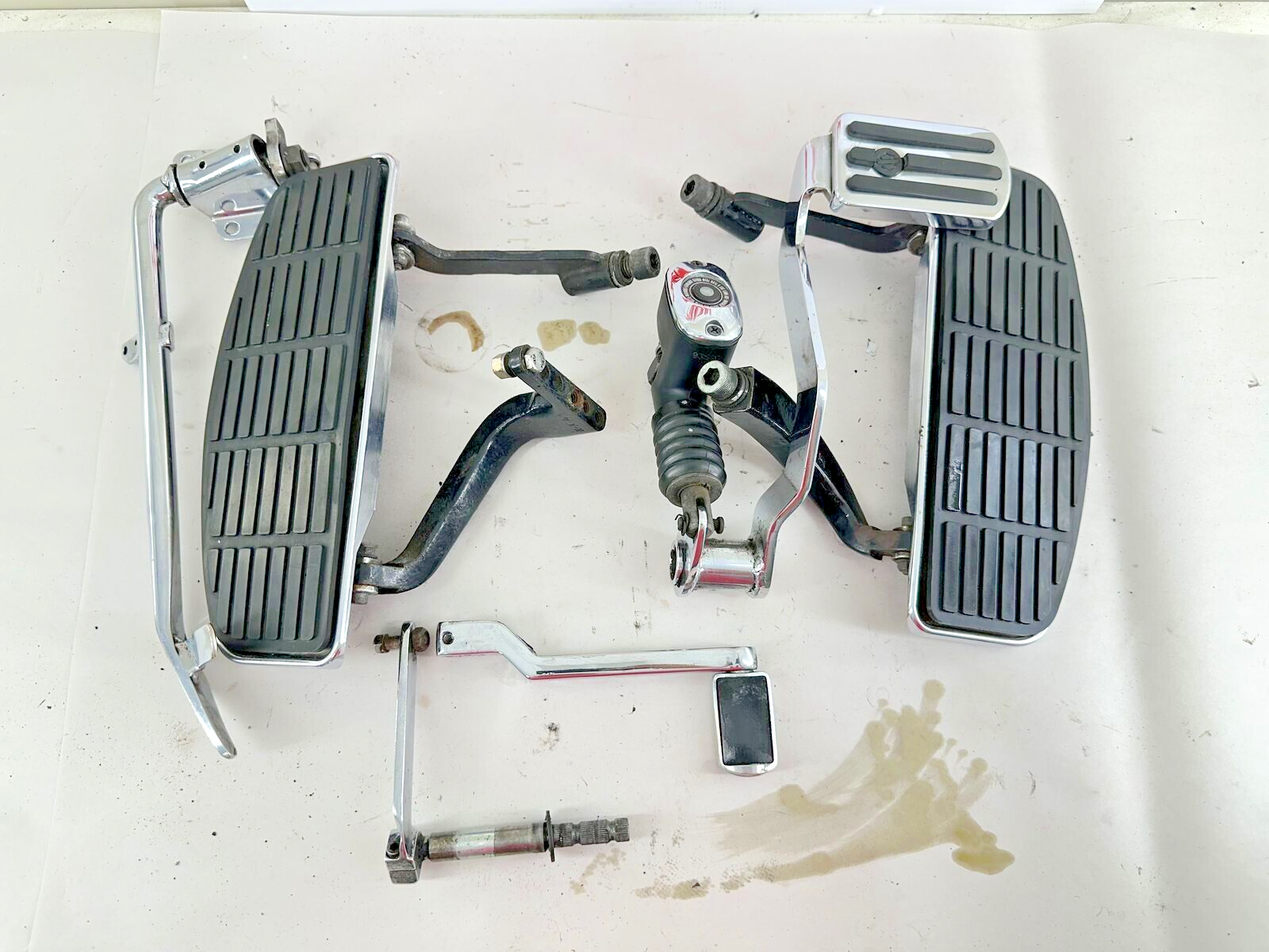 1999 HARLEY ELECTRA GLIDE Driver Floor Boards Shifter Brake Pedal + Master