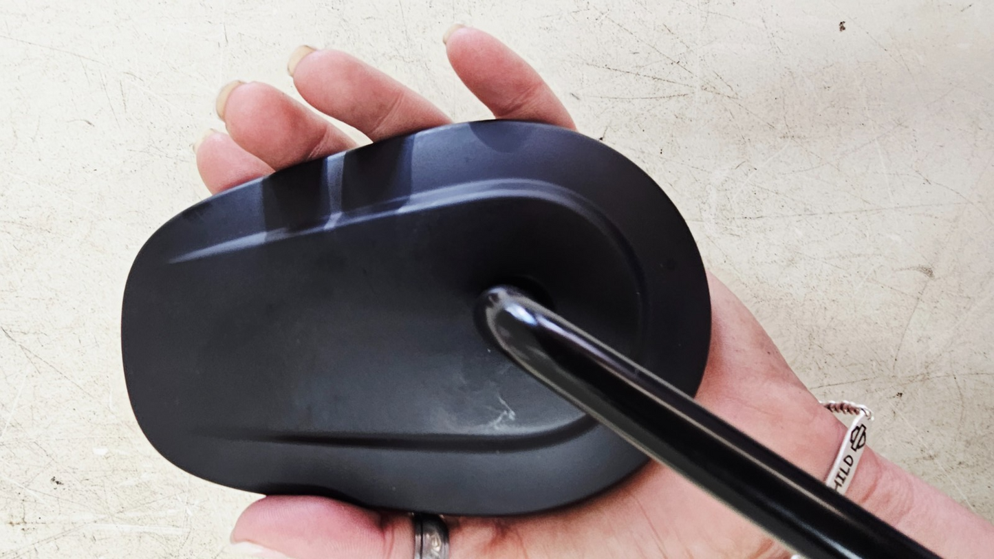1993 HARLEY SOFTAIL Right Left Mirror Rear View Mirrors Black