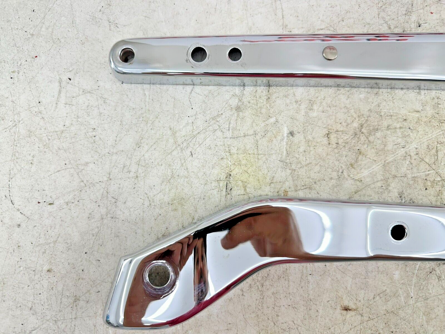 2005 HARLEY DAVIDSON DYNA Chrome Rear Fender Frame Strut Arm Covers