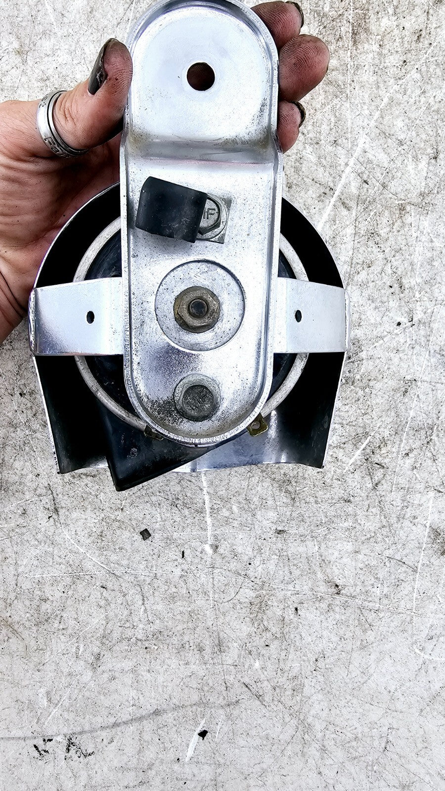 1998 HARLEY FLH ROADKING Chrome Horn + Horn Cover