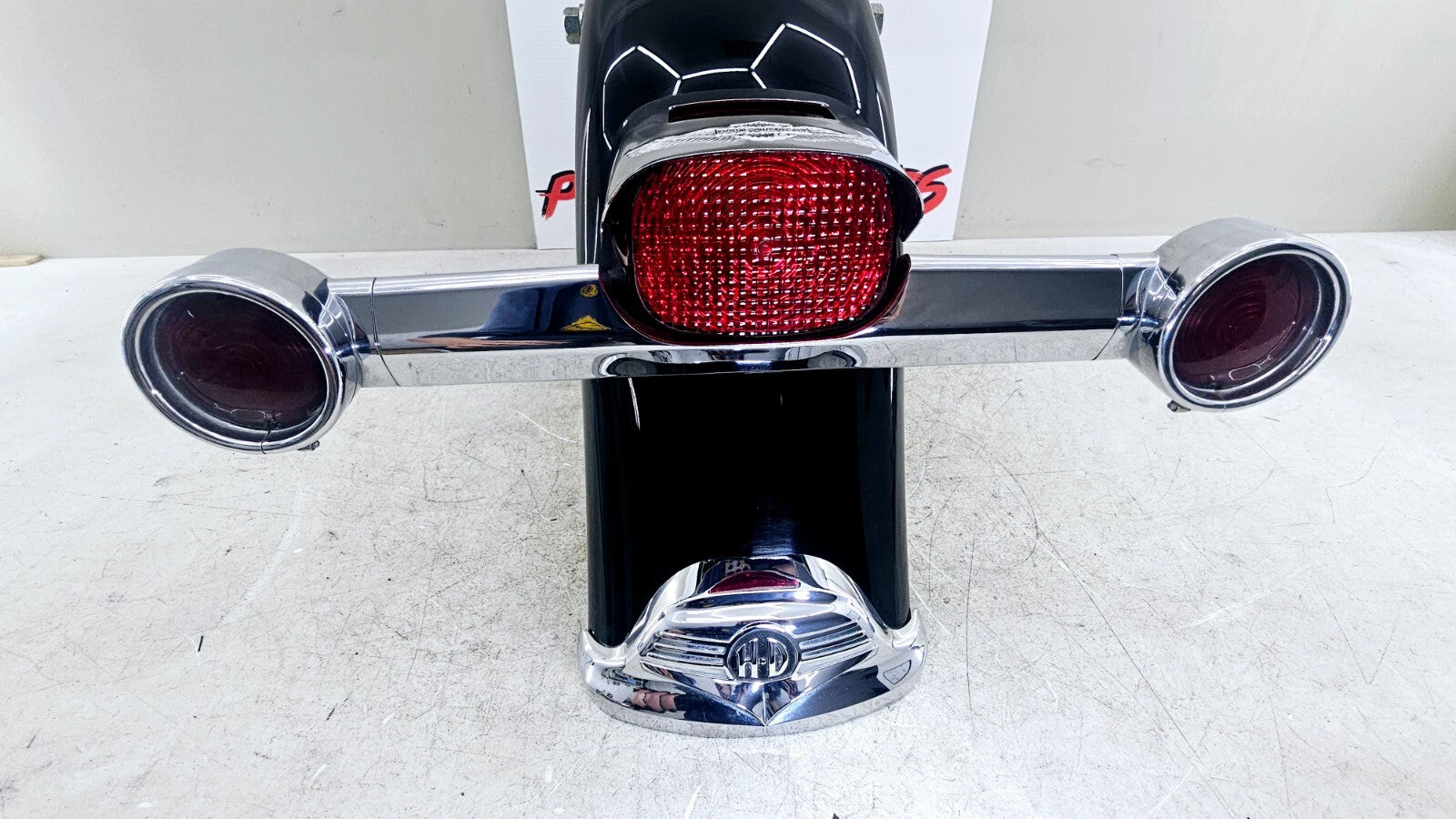 1998 HARLEY FLH ROADKING Rear Fender Brake Turn BLACK PURPLE FLAME OEM HD PAINT