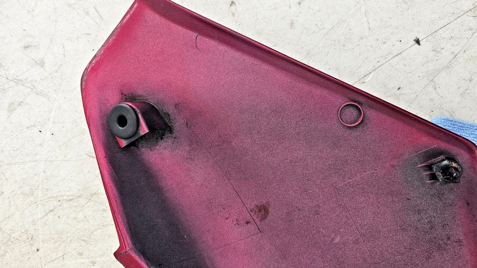 1993 HONDA GOLDWING GL1500 Left Side Cover Fairing Cowl Panel Red Fuse Box