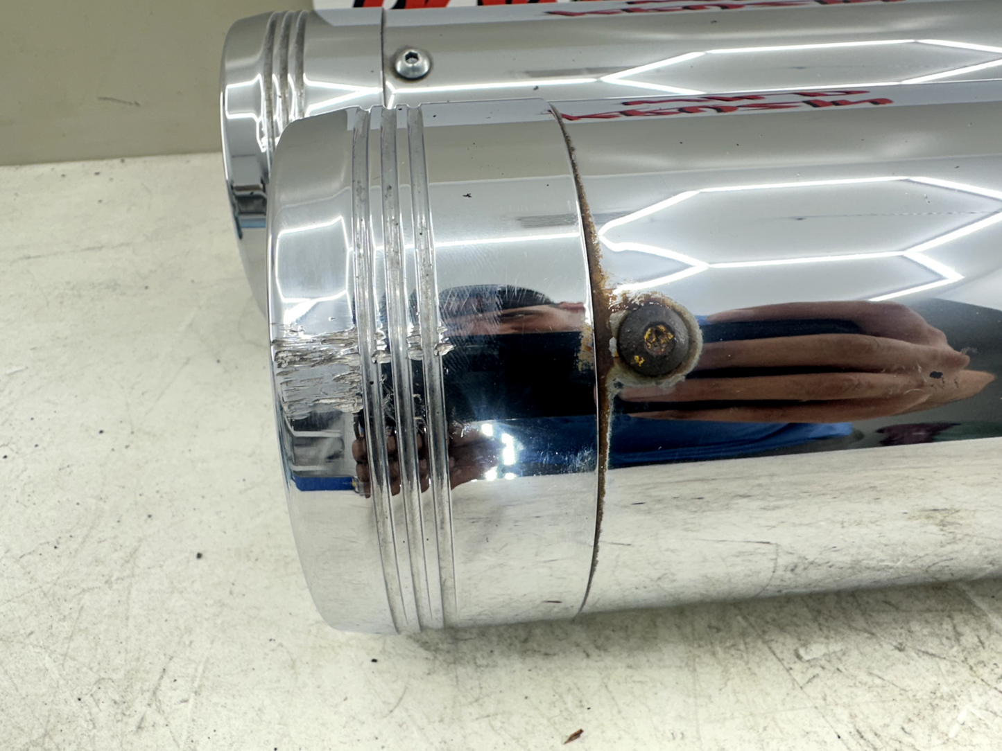 2003 HARLEY ELECTRA GLIDE classic Rinehart 4.5" Exhaust System Slip On Mufflers