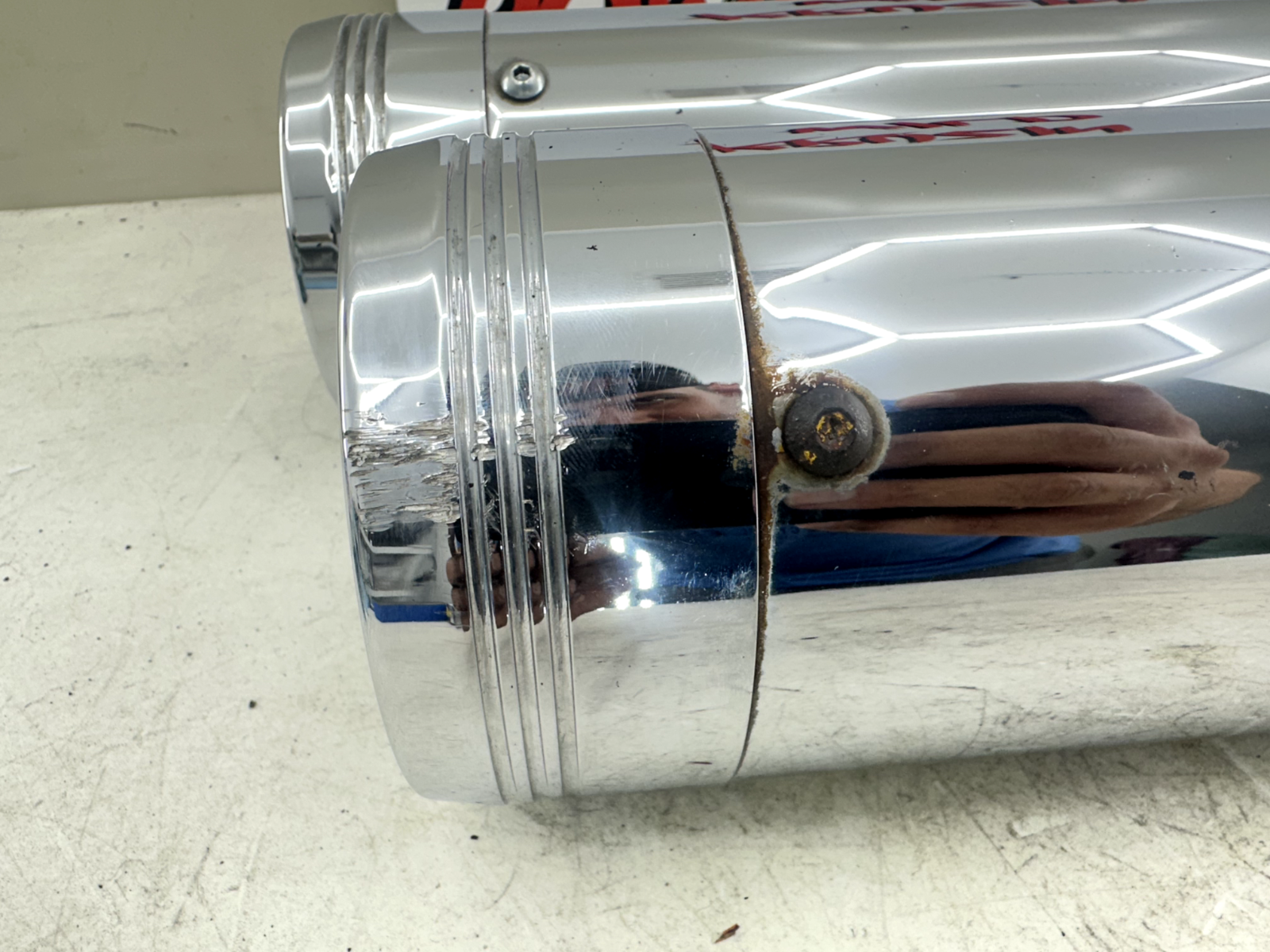 2003 HARLEY ELECTRA GLIDE classic Rinehart 4.5" Exhaust System Slip On Mufflers