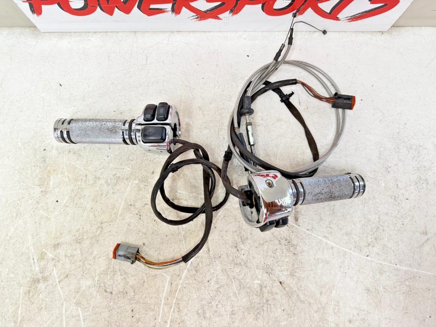 1997 HARLEY DAVIDSON SOFTAIL Chrome Left Right Hand Controls Switch Housing