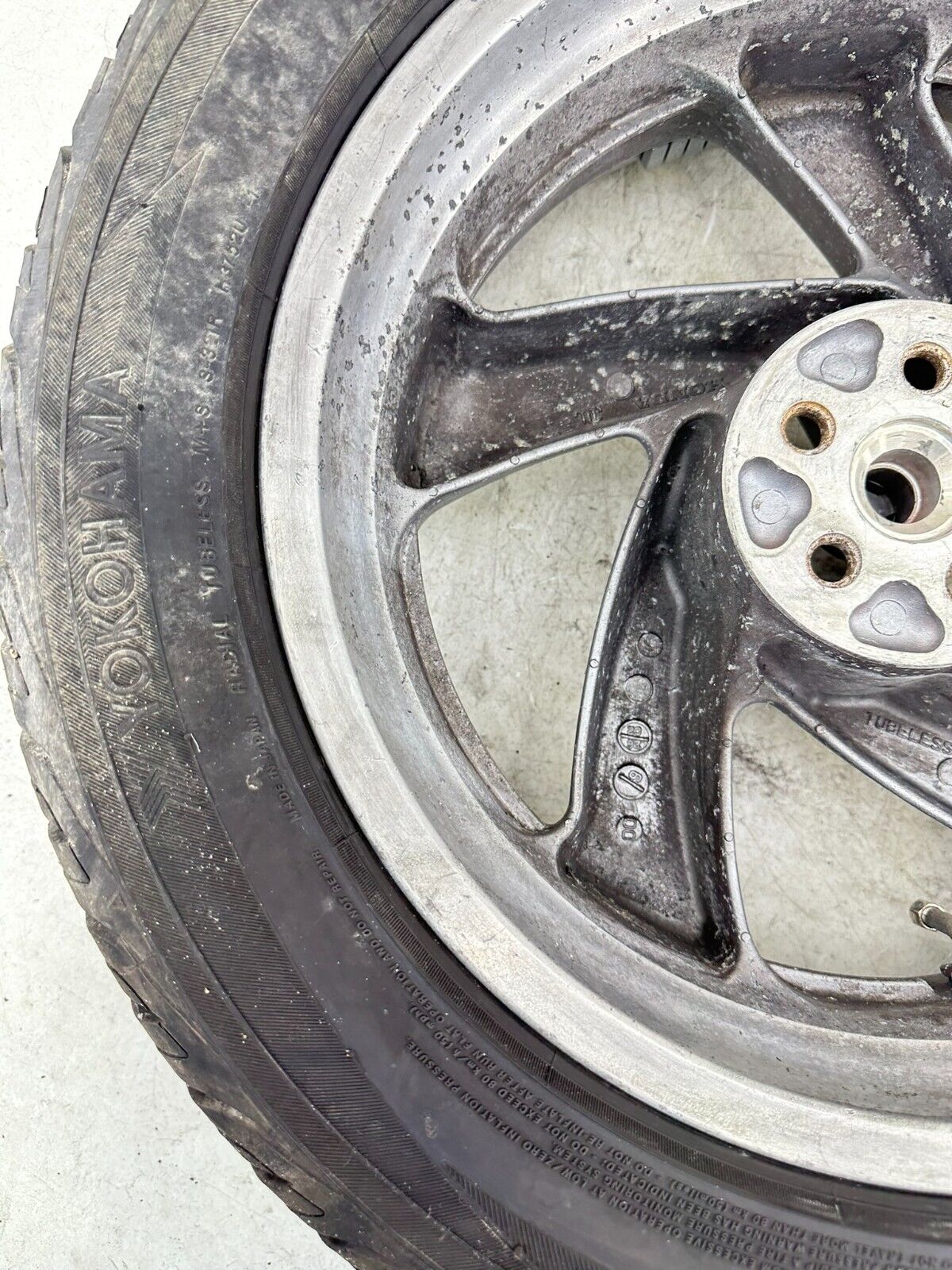 2004 Honda Goldwing GL1800 16" Rear Wheel Rim W/ Car Tire 195/55/16 + Rotor