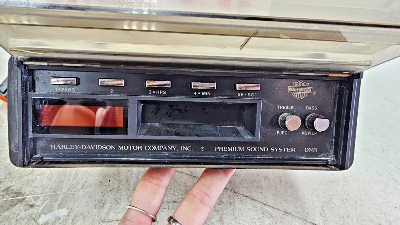 1996 HARLEY FLH ELECTRA GLIDE Radio Cassette Audio Head Unit 76164-96