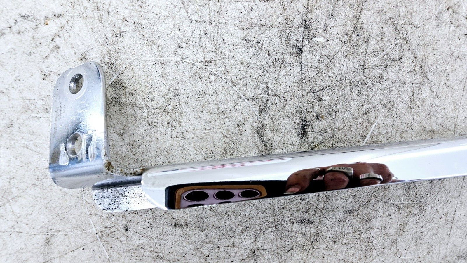 1998 HARLEY FLH ELECTRA GLIDE Chrome Saddlebag Mounting Bracket Arm Bars