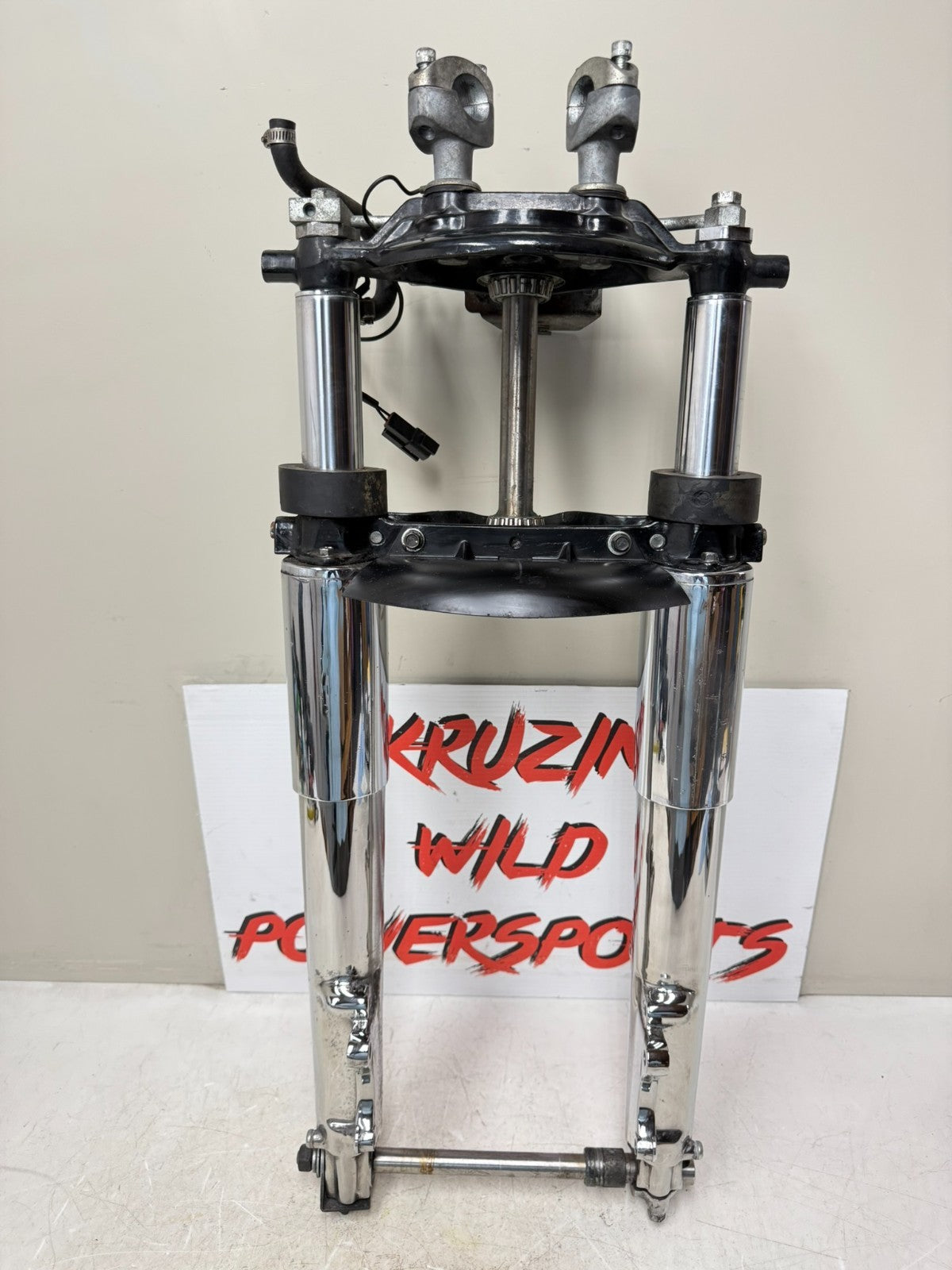 1995 HARLEY FLH ELECTRA GLIDE Forks Triple Tree Front End Chrome Lowers Air Ride