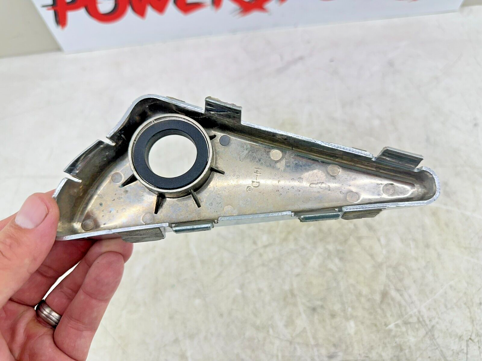 2003 Harley Davidson VRod VRSCA Chrome Ignition Switch Right Side Cover Triangle