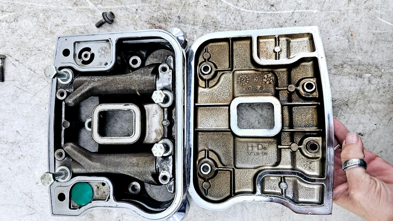 1995 HARLEY DYNA CONVERTIBLE Evo Evolution Chrome Engine Motor Rocker Box Cover