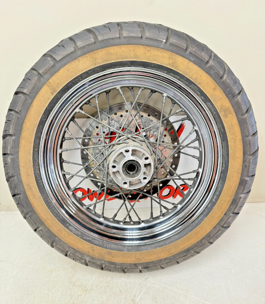 1997 HARLEY DAVIDSON SOFTAIL 16" Rear Wheel  Rim Tire Laced Spoke Brake Rotor