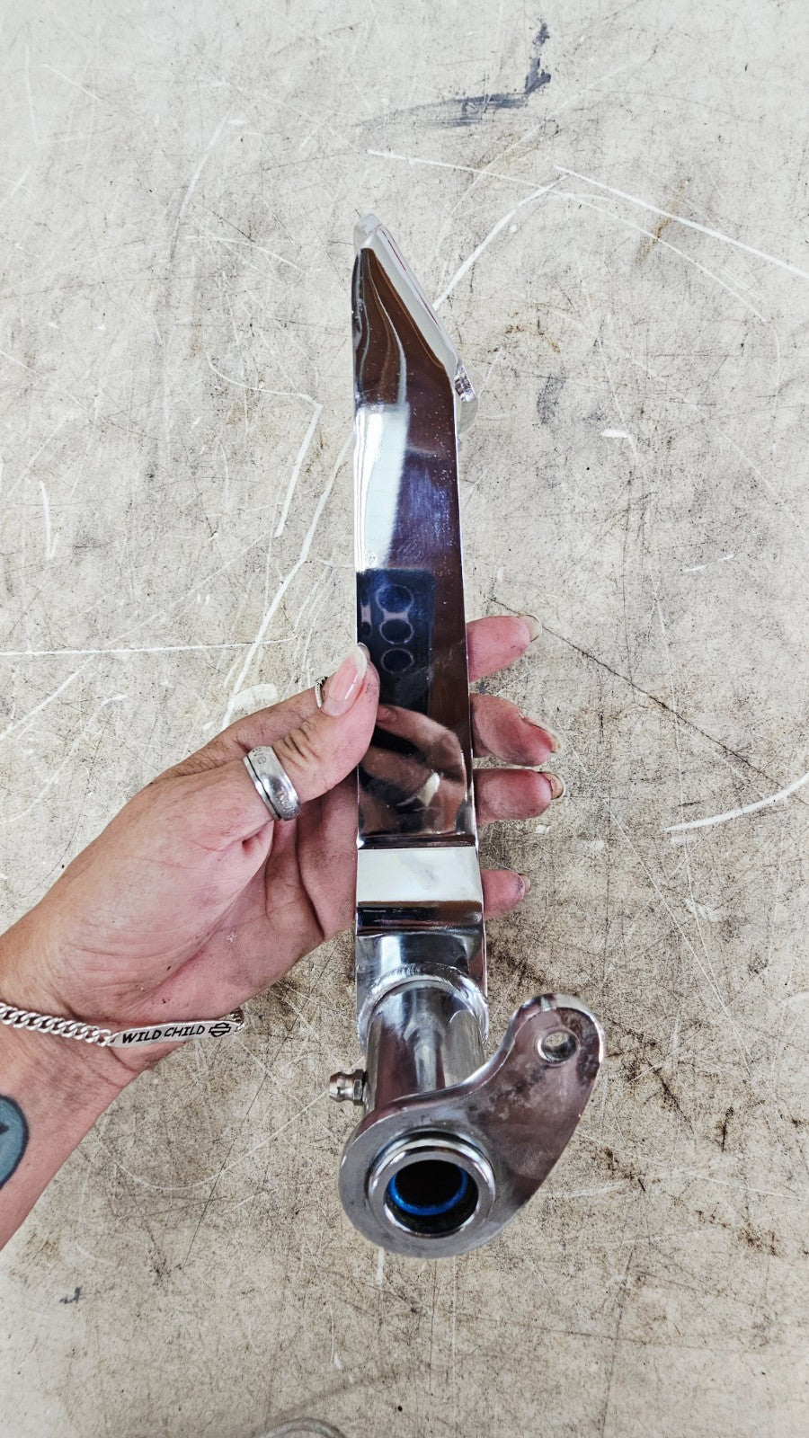 1996 HARLEY SOFTAIL Chrome Rear Brake Pedal Forward Controls Arm Lever